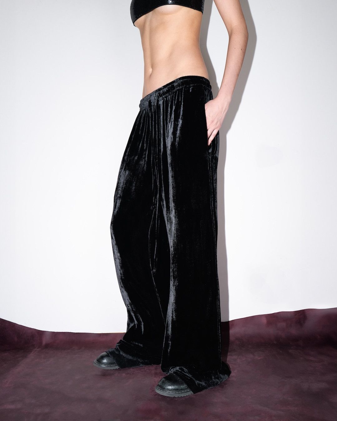 Other SILK VELOUR TRACKPANTS Size 24" / US 00 / IT 34 - 3 Thumbnail