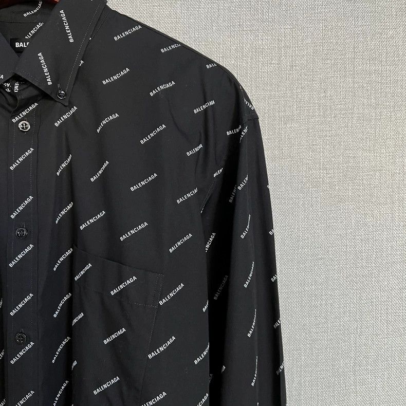 Balenciaga Balenciaga size 38 Black shirt with full bullet screen log Size US M / EU 48-50 / 2 - 3 Thumbnail