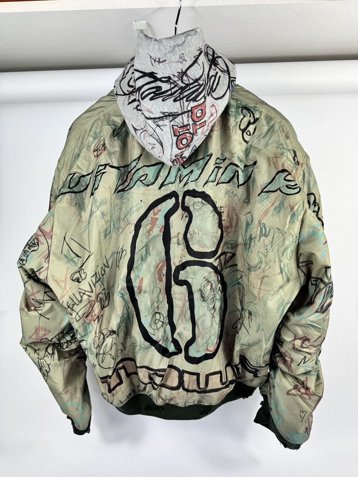 Mowalola NEW YORK GRAFFITI OVERSIZED REVERSIBLE JACKET Size US XL / EU 56 / 4 - 3 Thumbnail