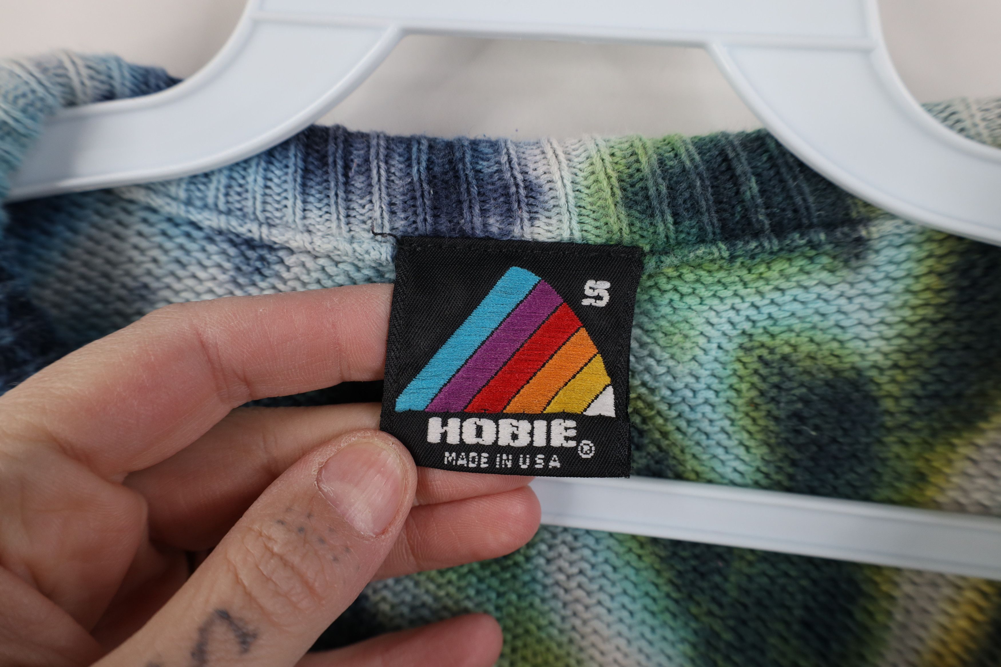 Vintage Vintage 80s 90s Hobie Surfing Dye Knit Crewneck Sweater USA Size US S / EU 44-46 / 1 - 4 Thumbnail