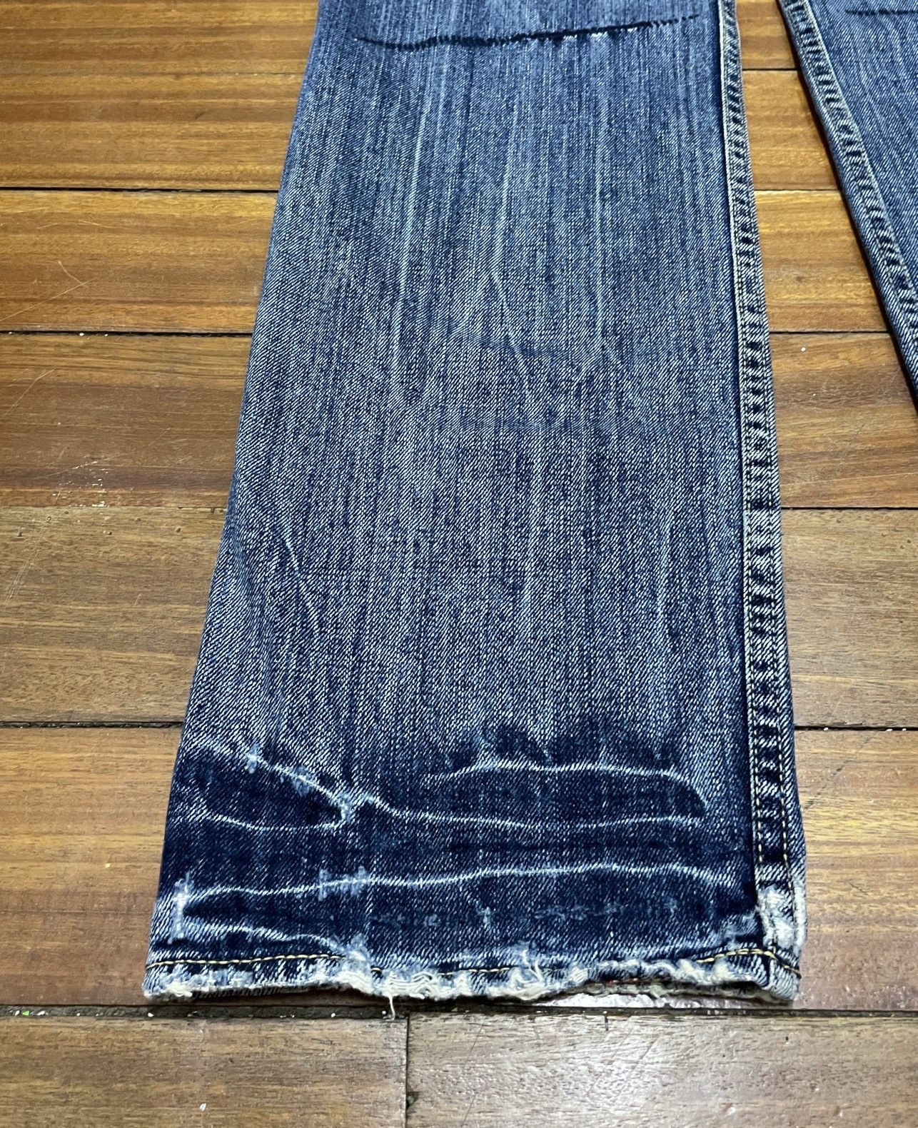 Japanese Brand × Le Grande Bleu (L.G.B.) × Takeo Kikuchi Rare Design Vintage Brand Takeo Kikuchi Jeans 1990s Size US 29 - 7 Thumbnail