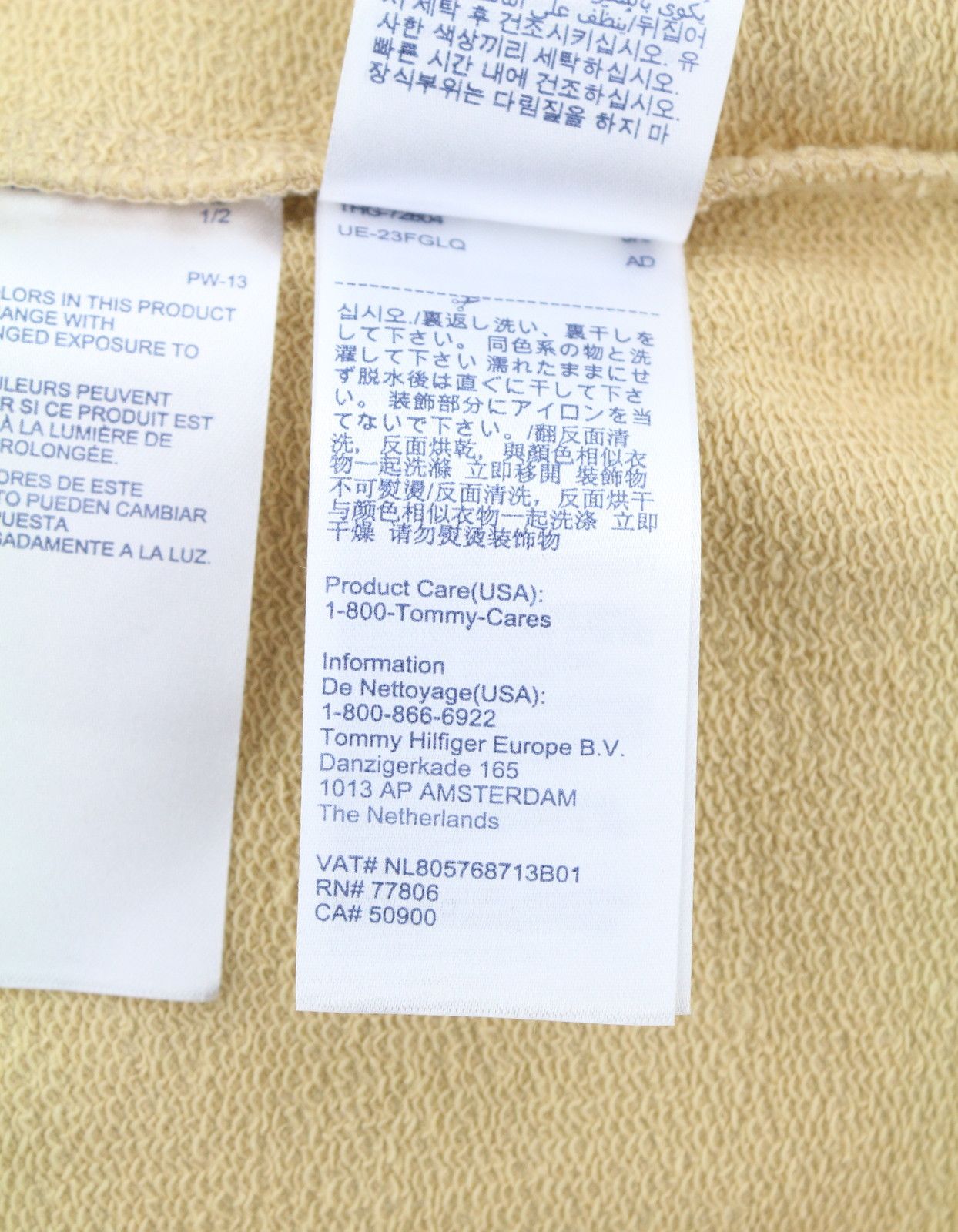 Tommy Hilfiger 2XL Beige Crew Neck Logo Pullover Sweatshirt 87392 Size US XXL / EU 58 / 5 - 10 Thumbnail