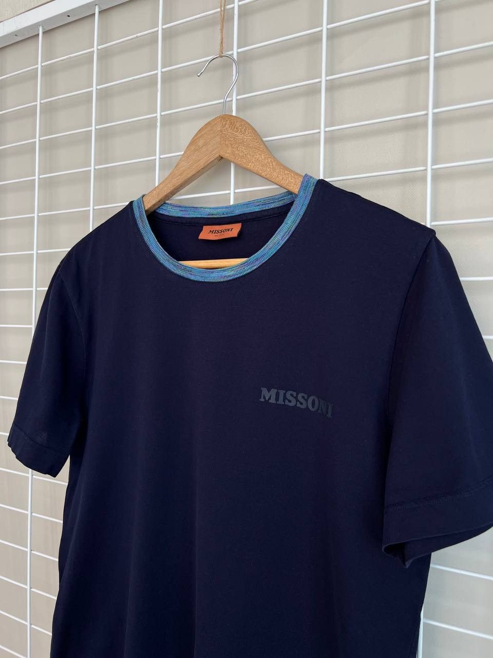Missoni Missoni Embroidered Logo T-Shirt Men Size S/M Slub Collar Size US S / EU 44-46 / 1 - 4 Thumbnail