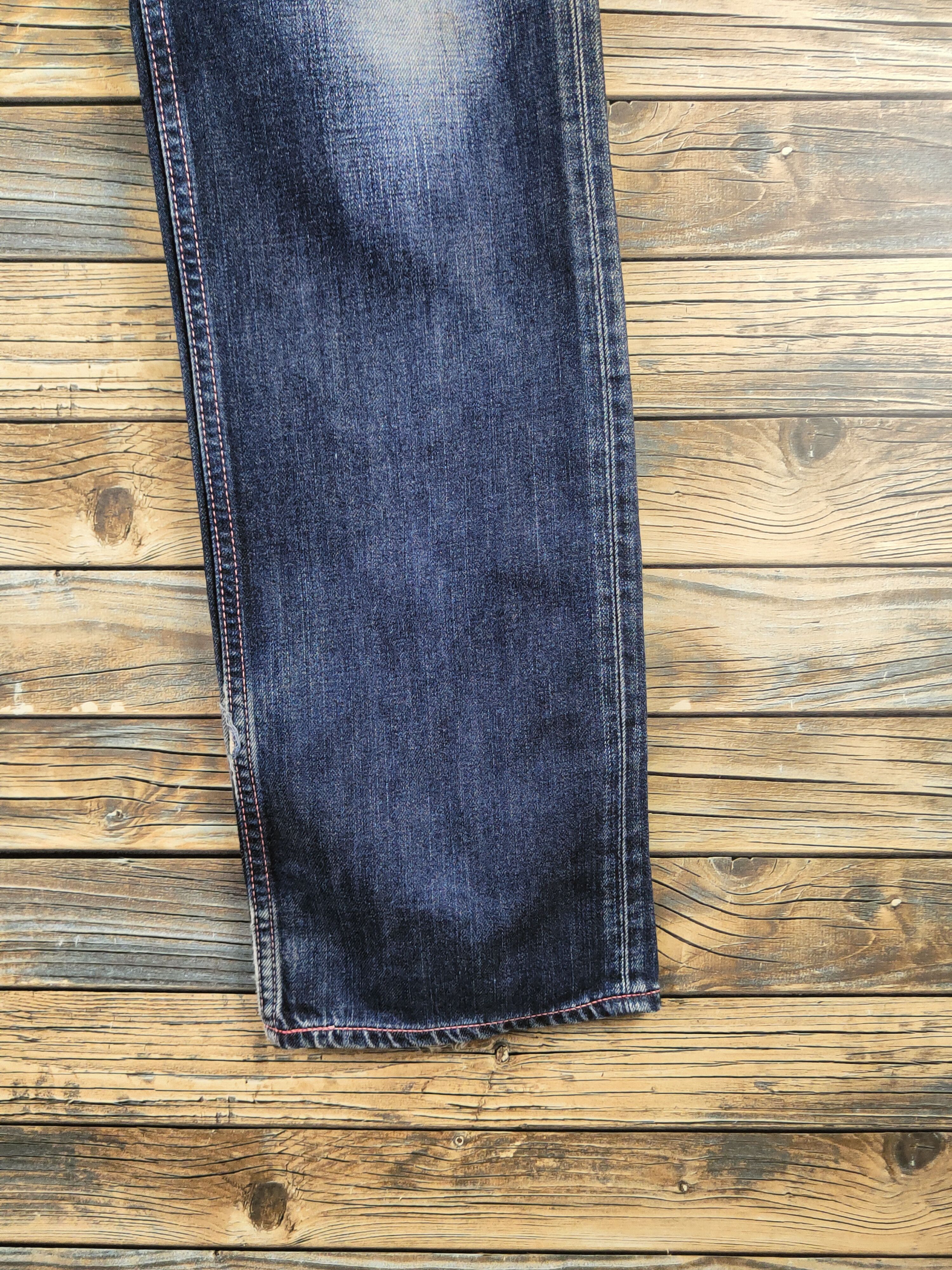 Levi's 502 Levi's Dark Blue Distressed Ripped Jeans #S2812 Size US 31 - 6 Thumbnail