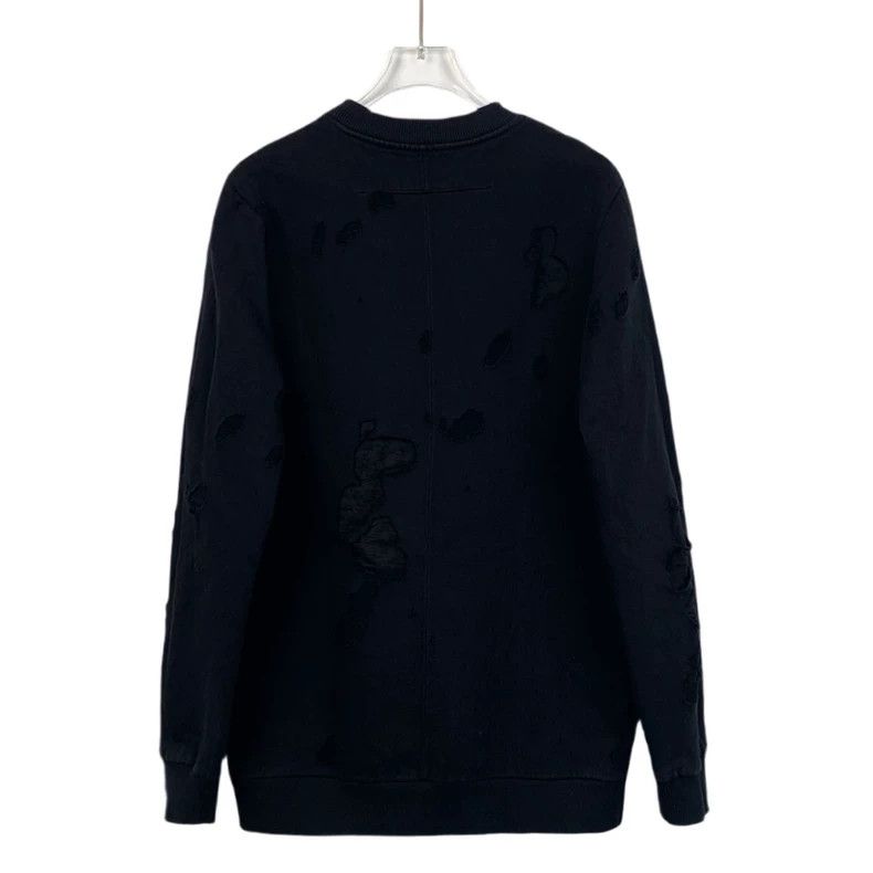 Givenchy Givenchy Black Logo Letter Print Ripped Design Cotton Crew Size US S / EU 44-46 / 1 - 2 Thumbnail