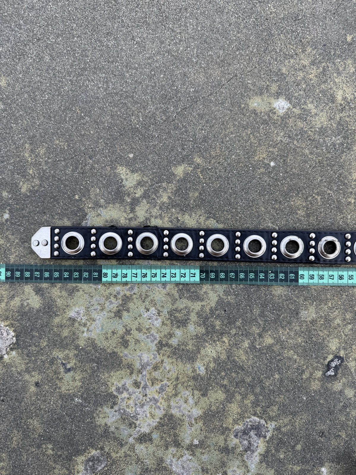 Japanese Brand Studed Belt With One Prong Design Size ONE SIZE - 3 Thumbnail