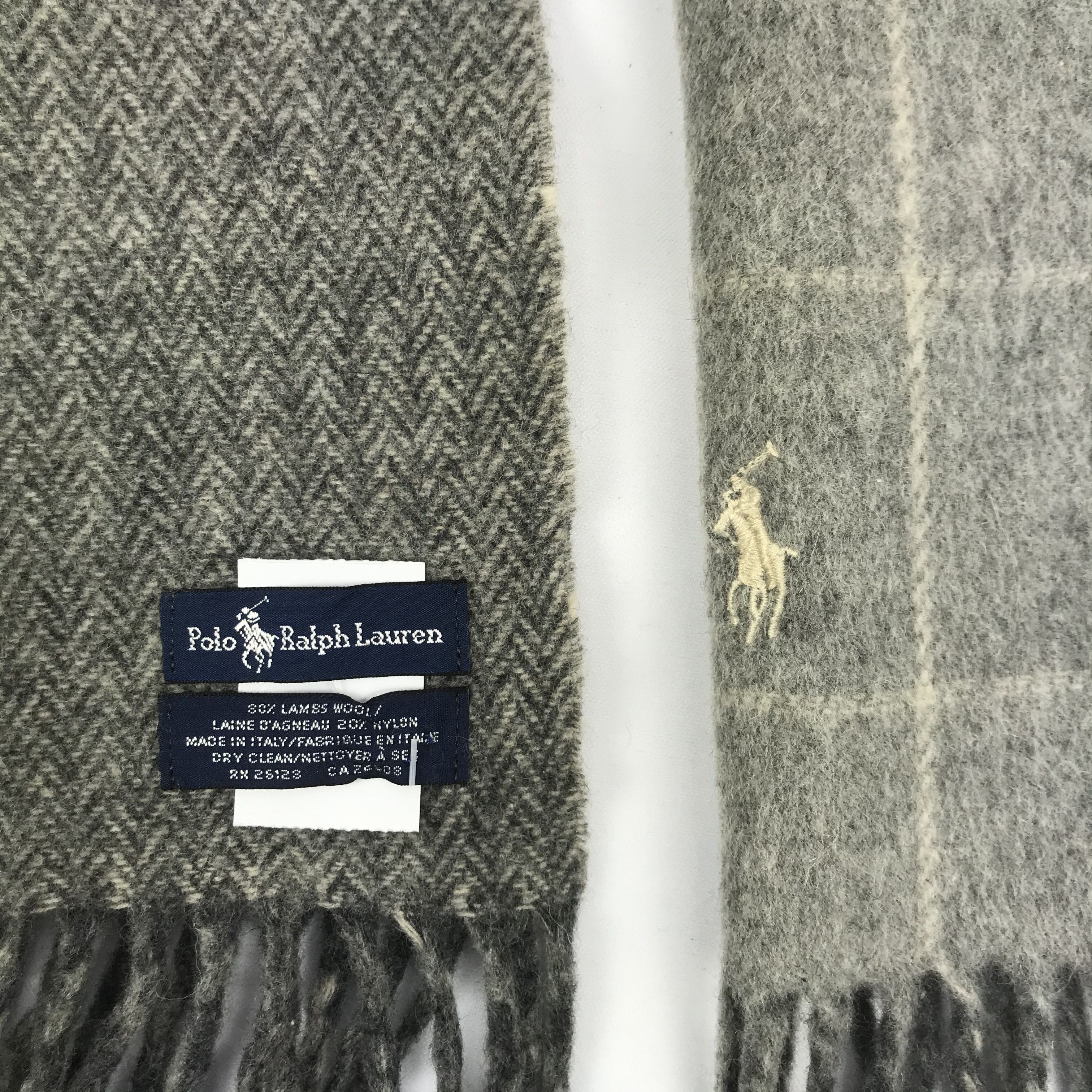 Polo Ralph Lauren × Ralph Lauren × Vintage Polo Ralph Lauren Scarf Muffler Wool Neckwear Scarves Size ONE SIZE - 5 Thumbnail