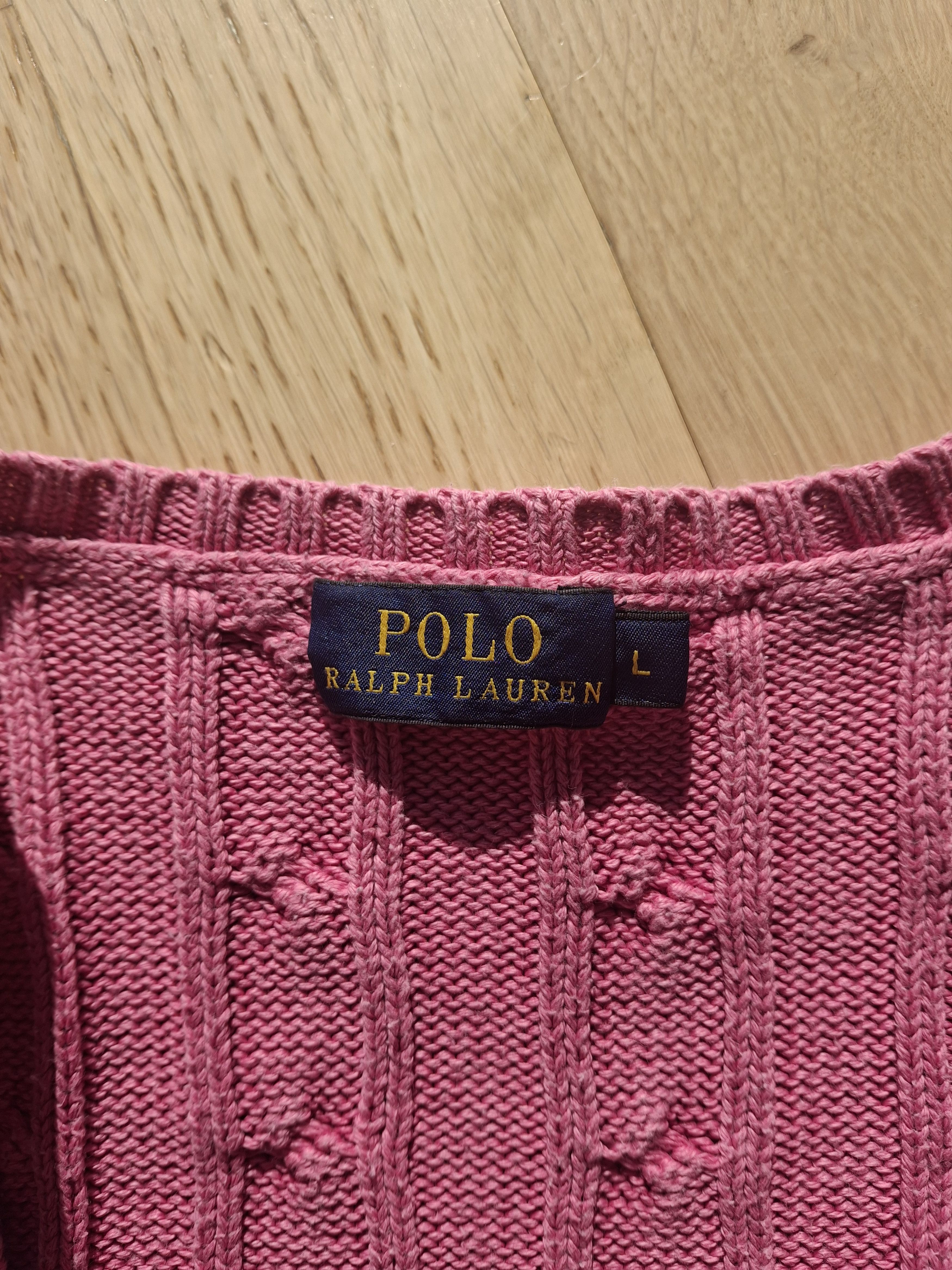 Polo Ralph Lauren × Ralph Lauren Sweater Polo ralph lauren cable knitwear pink Size L / US 10 / IT 46 - 7 Thumbnail