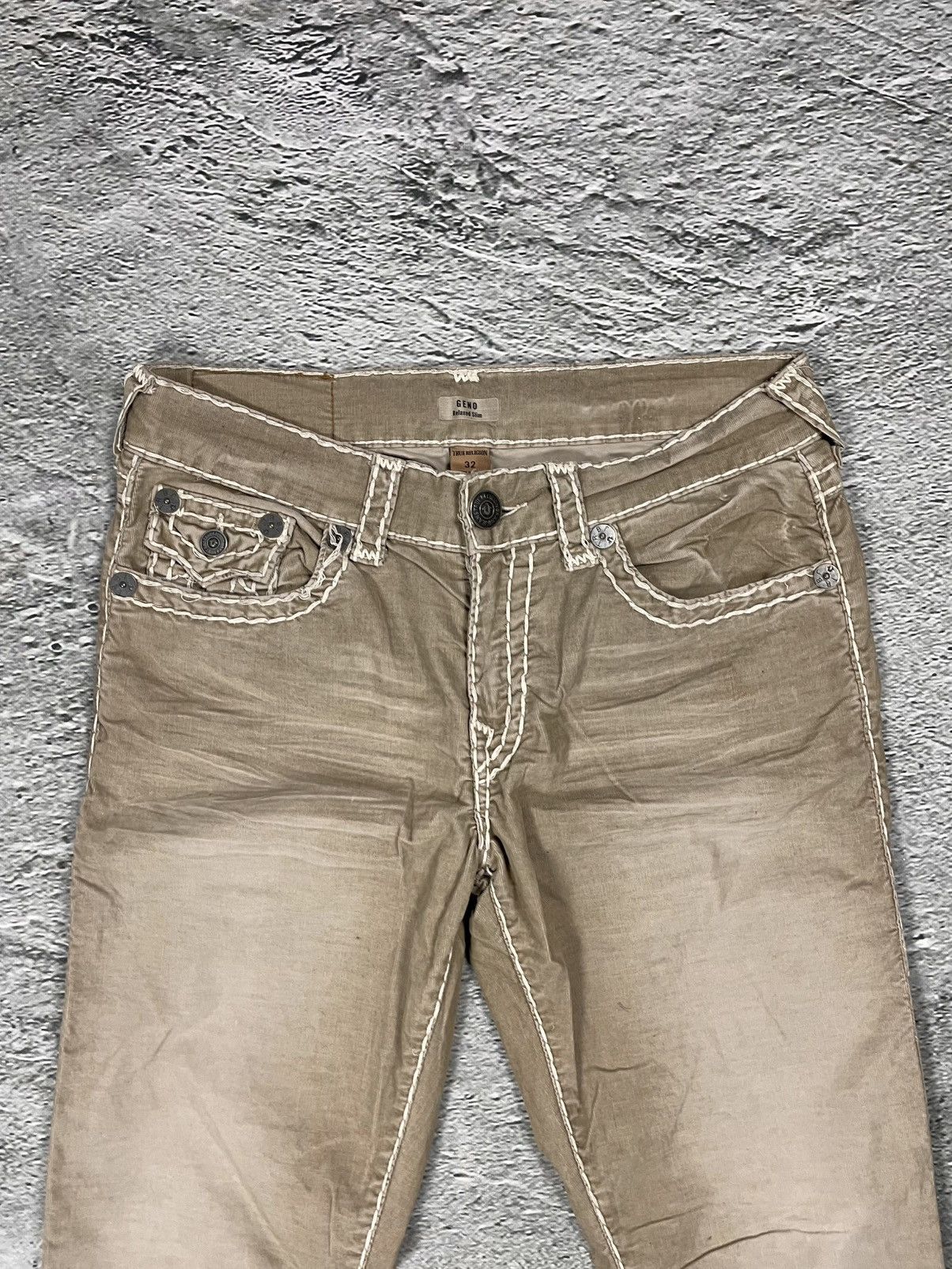 True Religion True Religion jeans vintage cords corduroy pants beige Geno Size US 32 / EU 48 - 4 Thumbnail