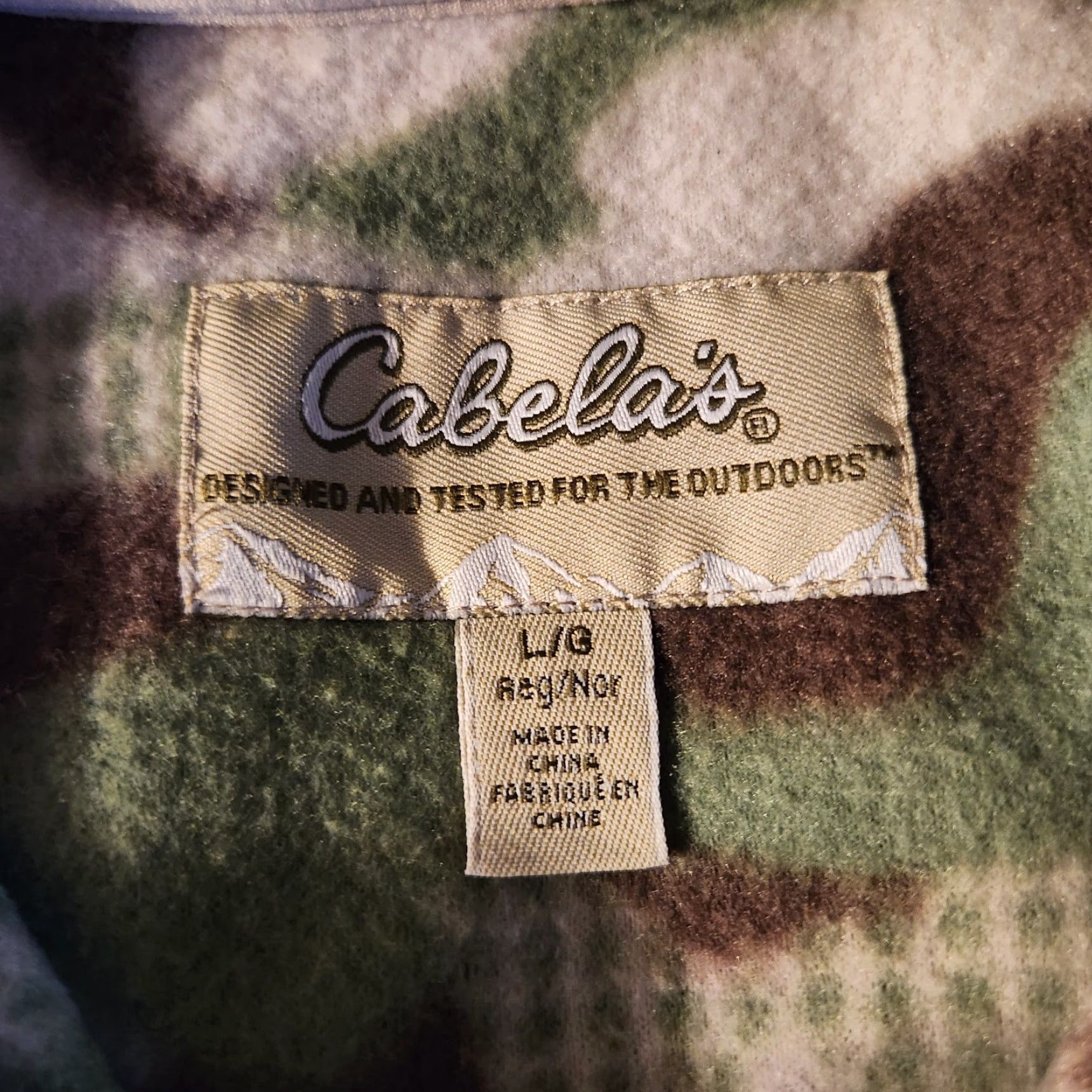 Vintage Cabela's Full Zip Fleece Jacket Sweatshirt Womens Large Camo Deer Elk Outdoors Jacket Size L / US 10 / IT 46 - 8 Thumbnail