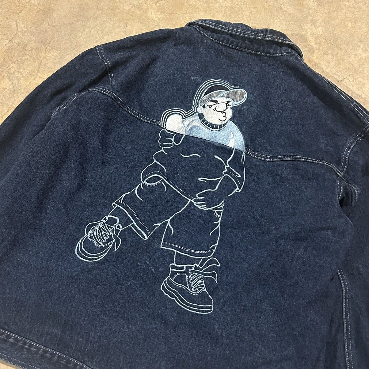 Southpole × Vintage Crazy Vintage 90s Southpole Cartoon Denim Jacket Hiphop Size US XXL / EU 58 / 5 - 3 Thumbnail