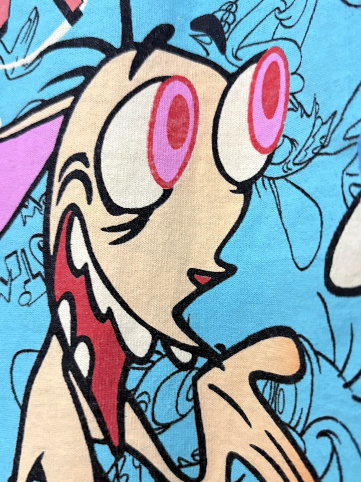 Vintage 90’s Ren & Stimpy Nickelodean Vintage Cartoon Tee Size US XL / EU 56 / 4 - 4 Thumbnail