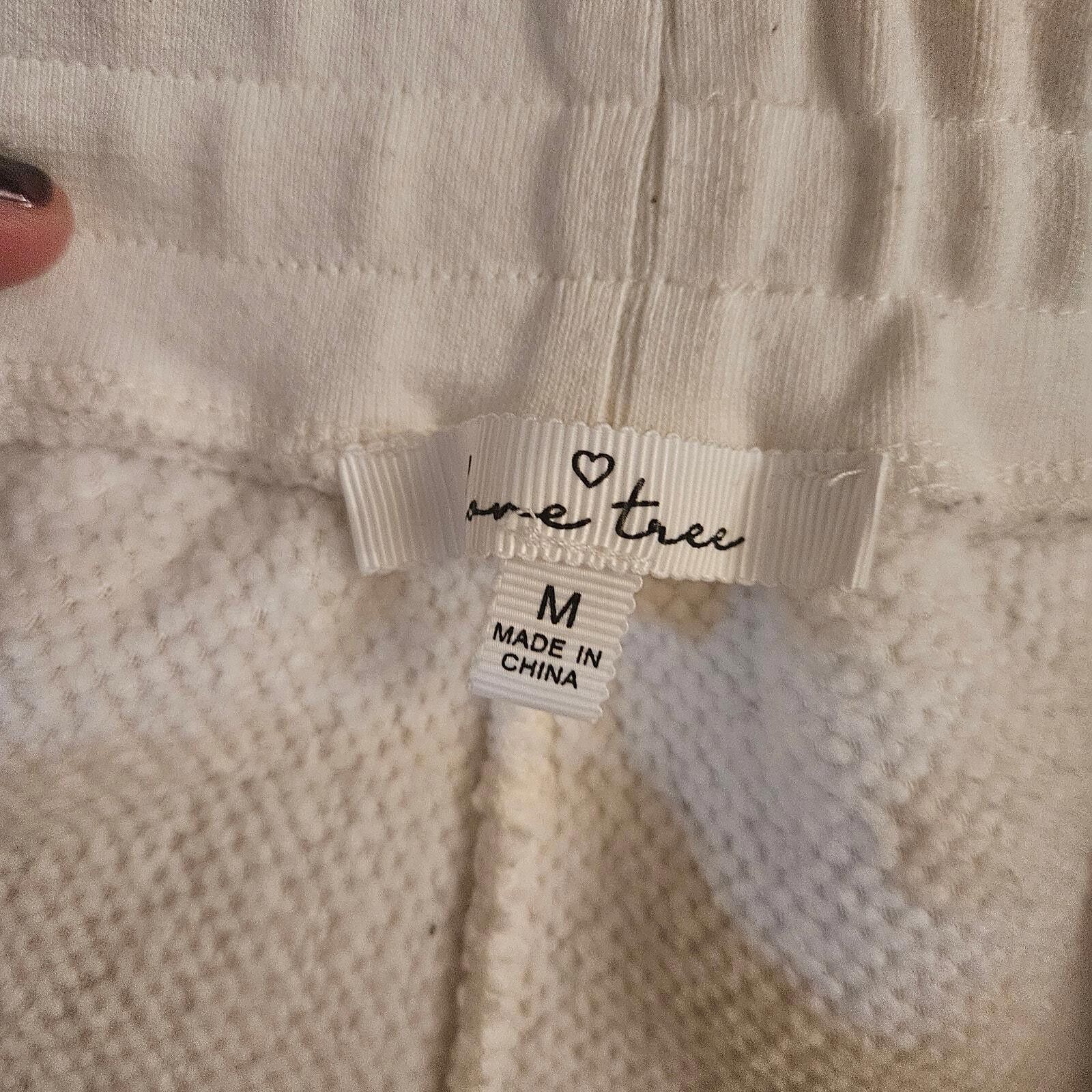 Free People Love Tree Womens Sherpa Jogger Pants - White Size M Size 28" / US 6 / IT 42 - 3 Thumbnail