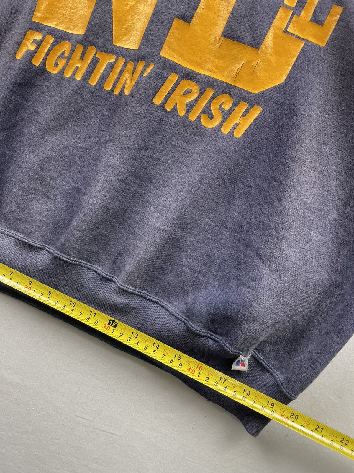 Vintage Rare Vintage Sunfaded University Sweashirt ta by RUSSELL Size US XL / EU 56 / 4 - 10 Thumbnail
