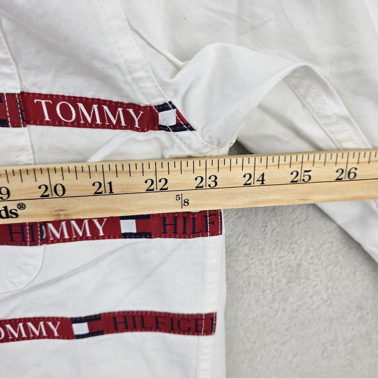 Tommy Hilfiger Vtg Tommy Hilfiger Stripe Button Up Shirt Medium Y2K *FLAWS* Size US M / EU 48-50 / 2 - 12 Thumbnail