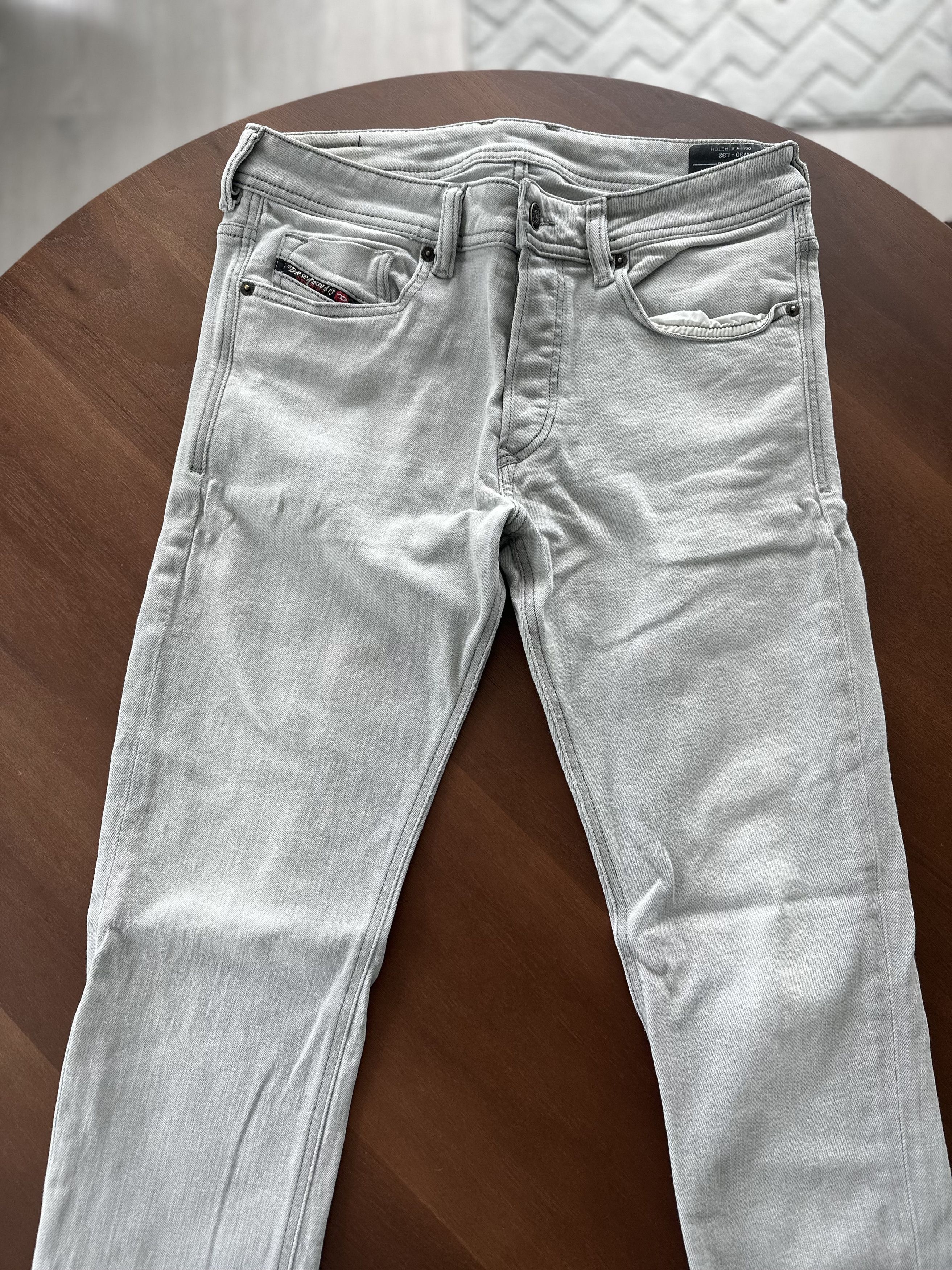 Diesel Light Gray Skinny Fit Jeans
