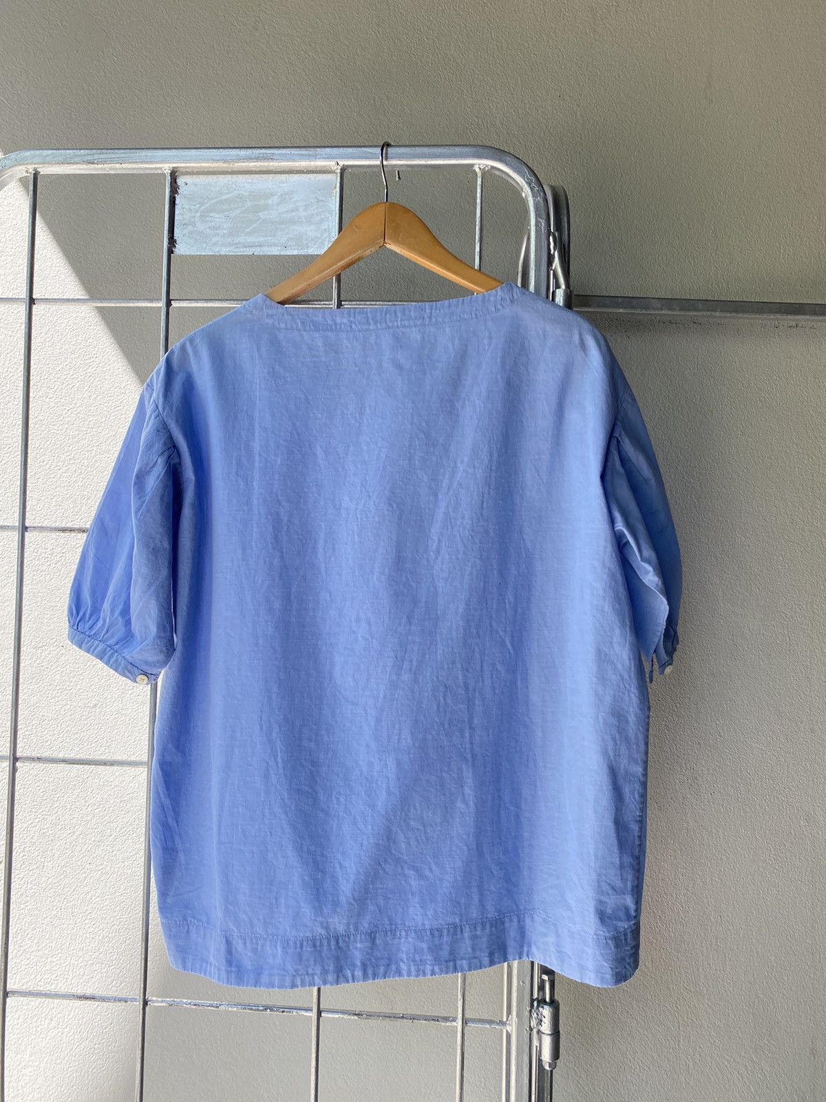 45rpm 45rpm Women Casual Light Blue Puff Sleeve Top Size L / US 10 / IT 46 - 18 Thumbnail