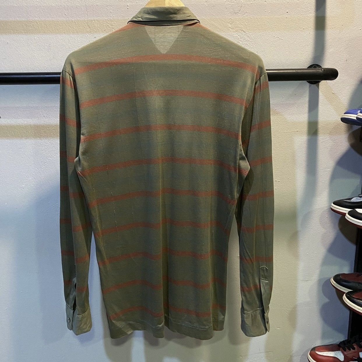 Yves Saint Laurent VINTAGE YSL TRICOTS POUR HOMME MADE JAPAN LONGSLEEVE POLOS Size US M / EU 48-50 / 2 - 2 Thumbnail