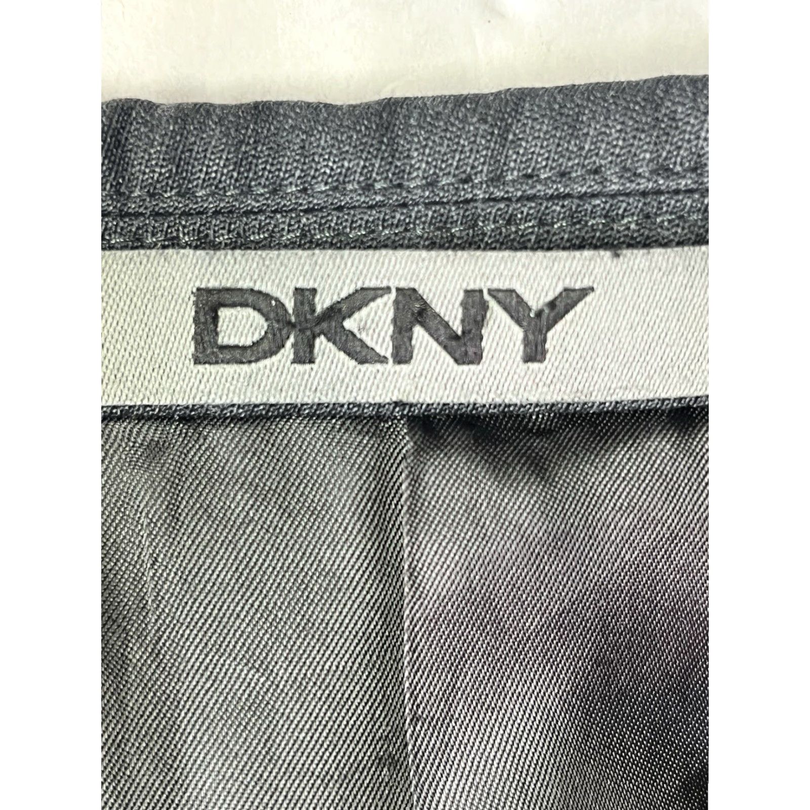 DKNY DKNY mens charcoal gray sport coat jacket blazer 42L Wool Blend Two-Button Notch Lapel Regular Fit Casual Business Party/Cocktail Wedding Mens Size 42R - 6 Thumbnail