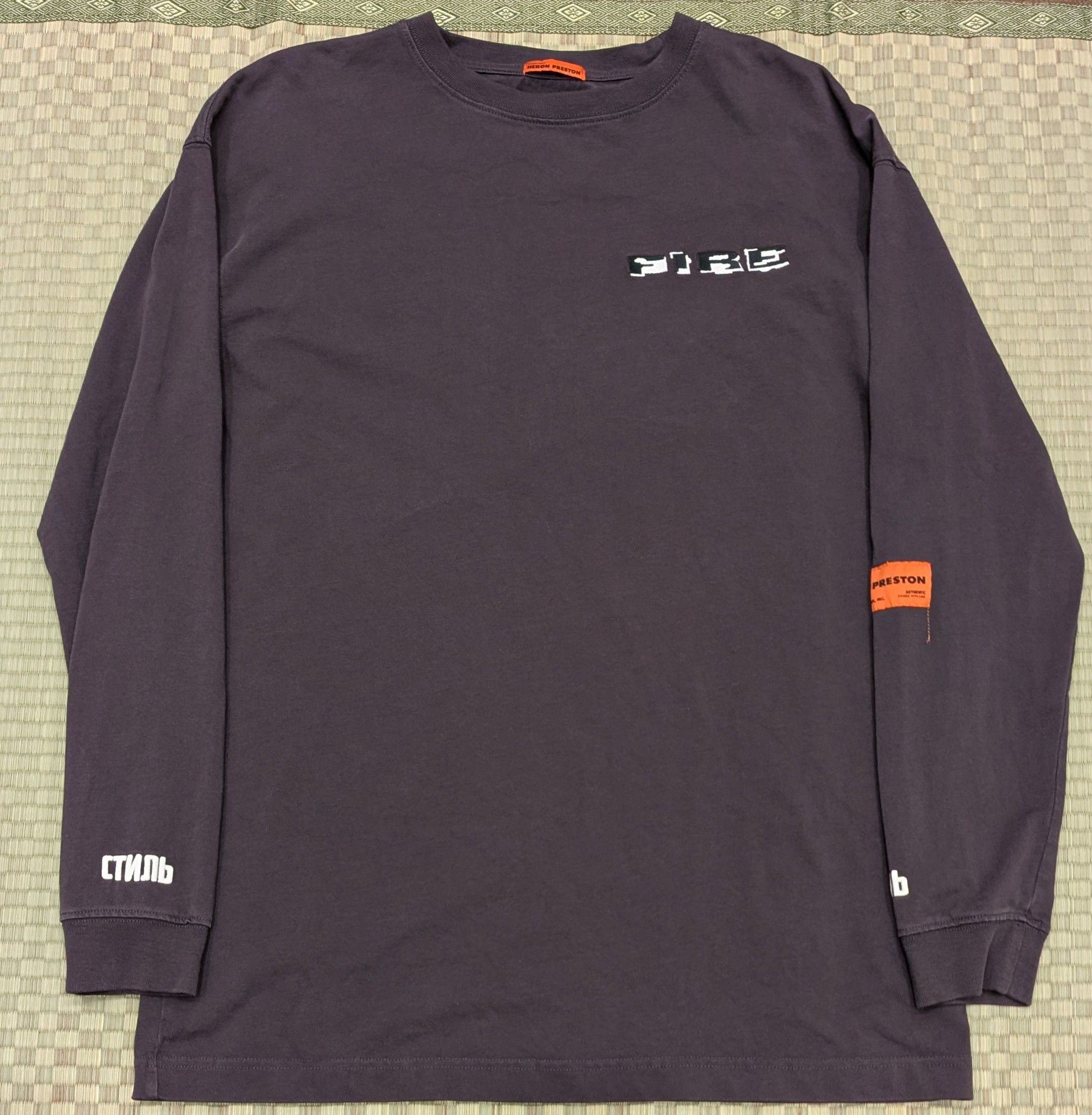 Heron Preston Fire Long Sleeve T-shirt Made in Portugal