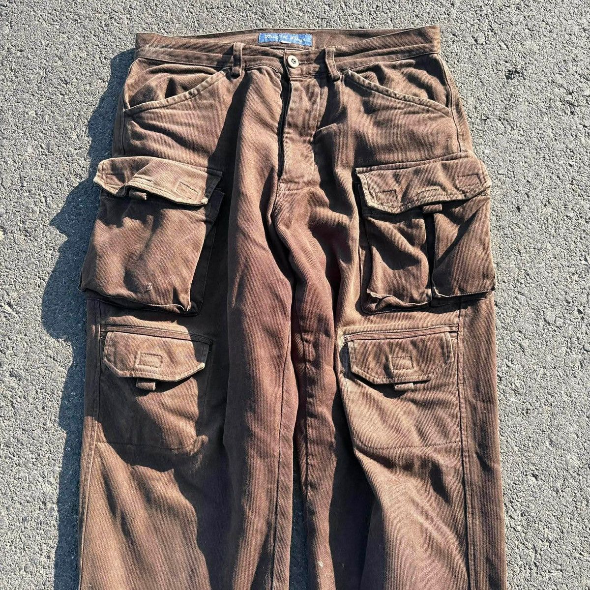 Vintage Vintage Bull & Bear Brown Corduroy Cargo Pants Size US 32 / EU 48 - 3 Thumbnail