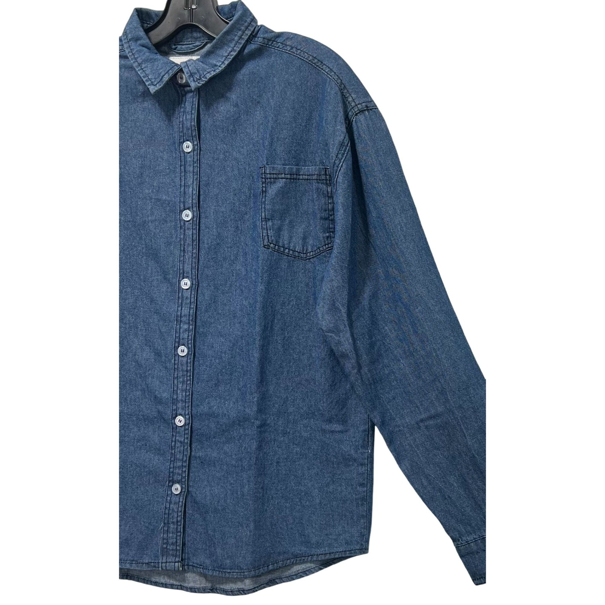 rue21 Rue 21 - Women's Chambray Long Sleeve Button Down Shirt With Size S / US 4 / IT 40 - 14 Thumbnail