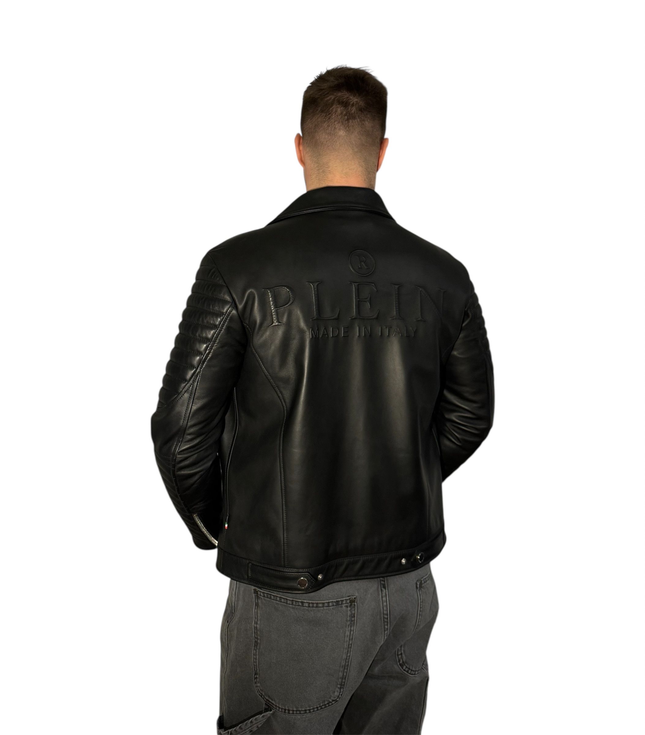 Philipp Plein Philipp Plein Leather Moto Jacket ICONIC Size US L / EU 52-54 / 3 - 6 Thumbnail