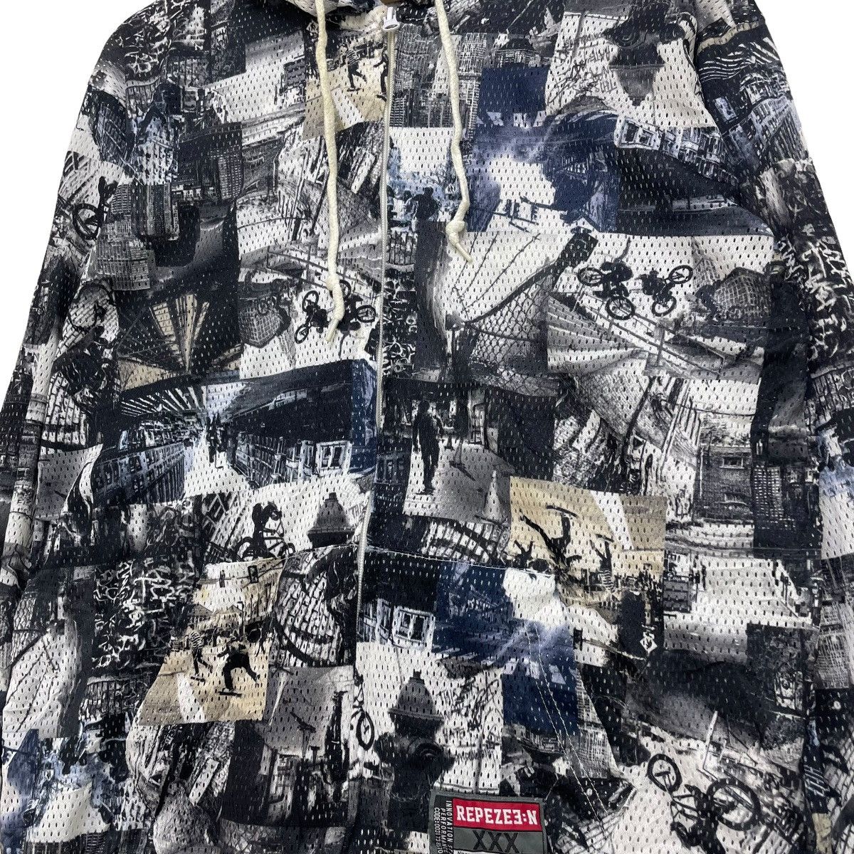 Japanese Brand Japanese Brand Outdoorsport Fullprint Mesh Hoodie Jacket Size US M / EU 48-50 / 2 - 4 Thumbnail