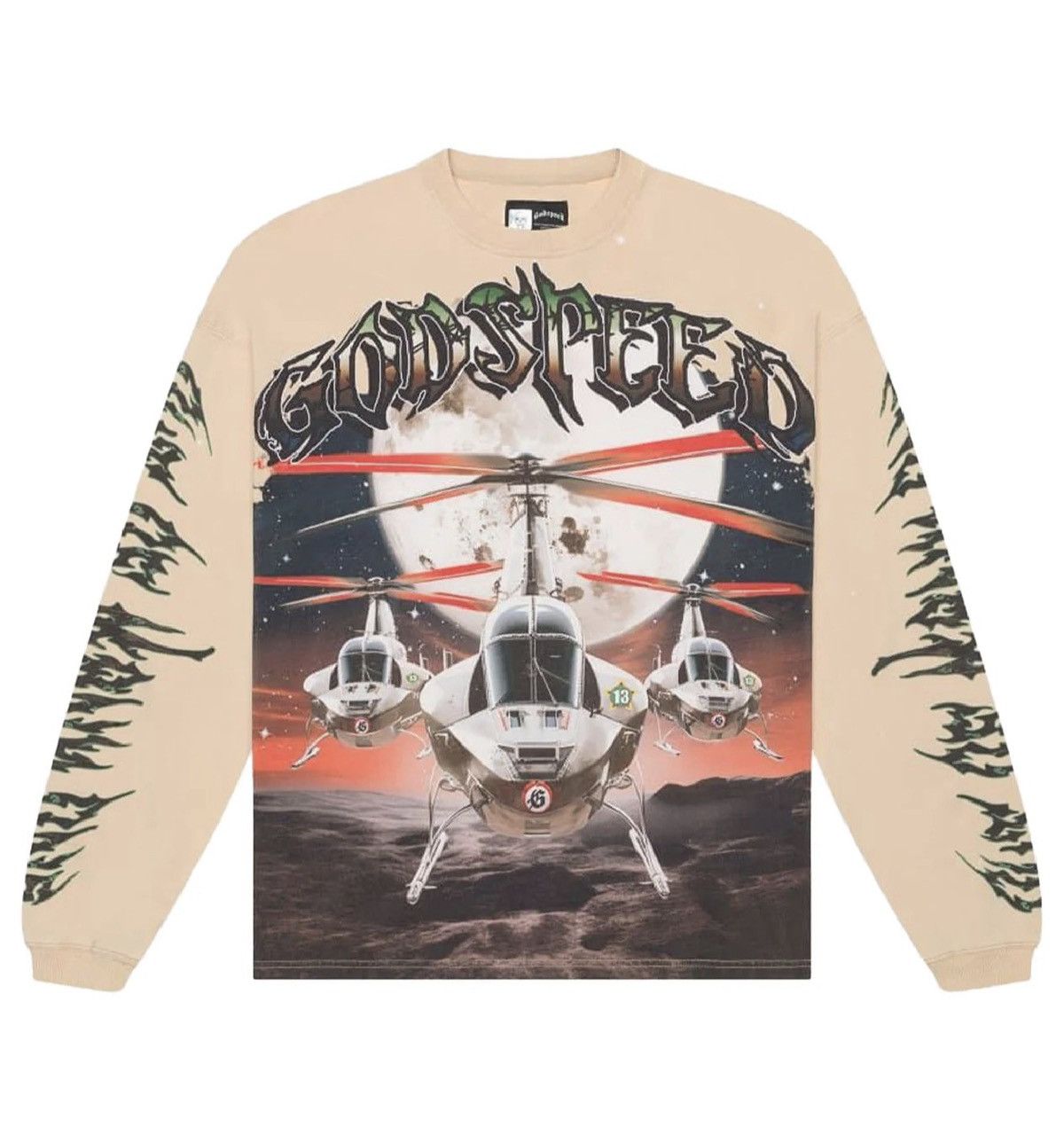 Godspeed Godspeed 'Air Strike' Thermal LS Bone Tee Size US M / EU 48-50 / 2 - 1 Thumbnail