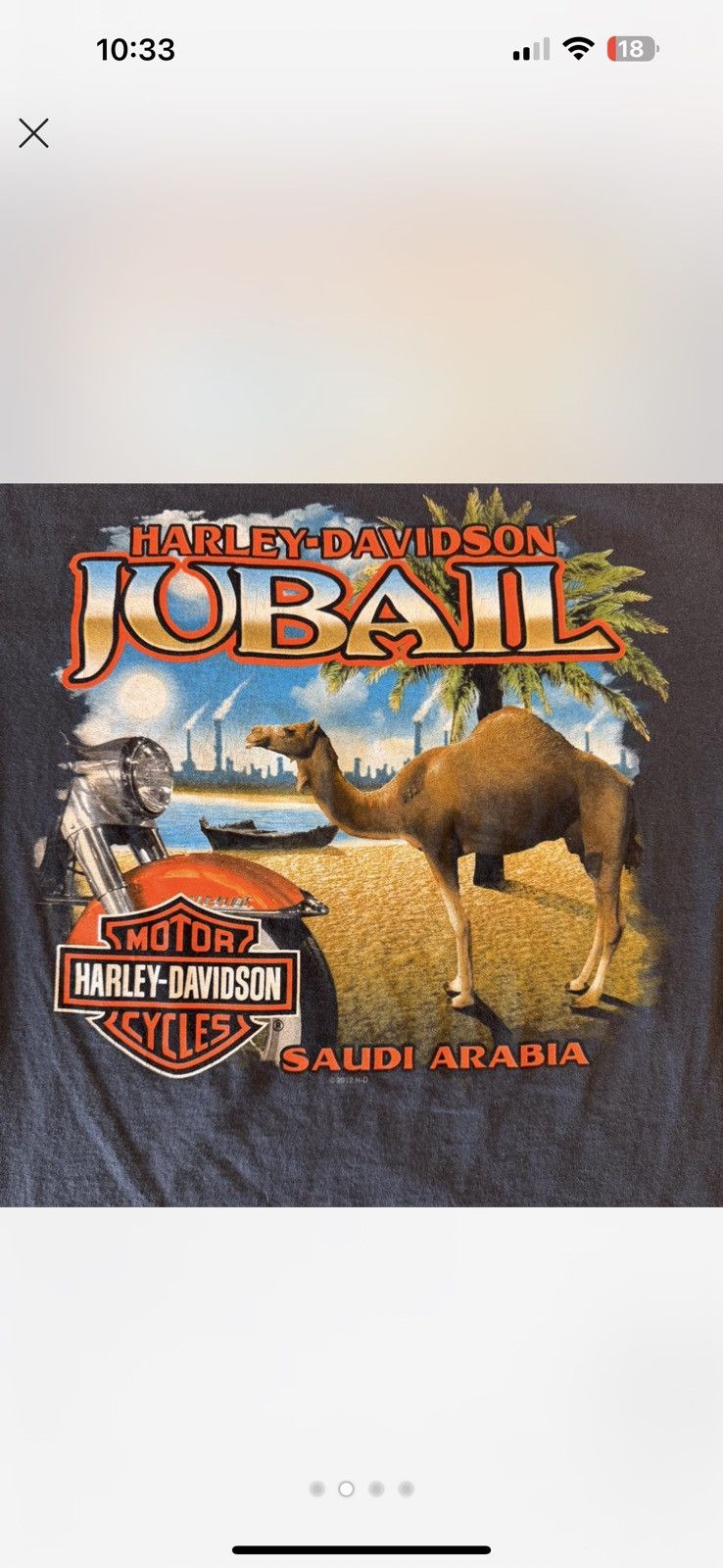 Harley Davidson Vintage Arabia Harley Davidson Tshirt Size US M / EU 48-50 / 2 - 2 Thumbnail