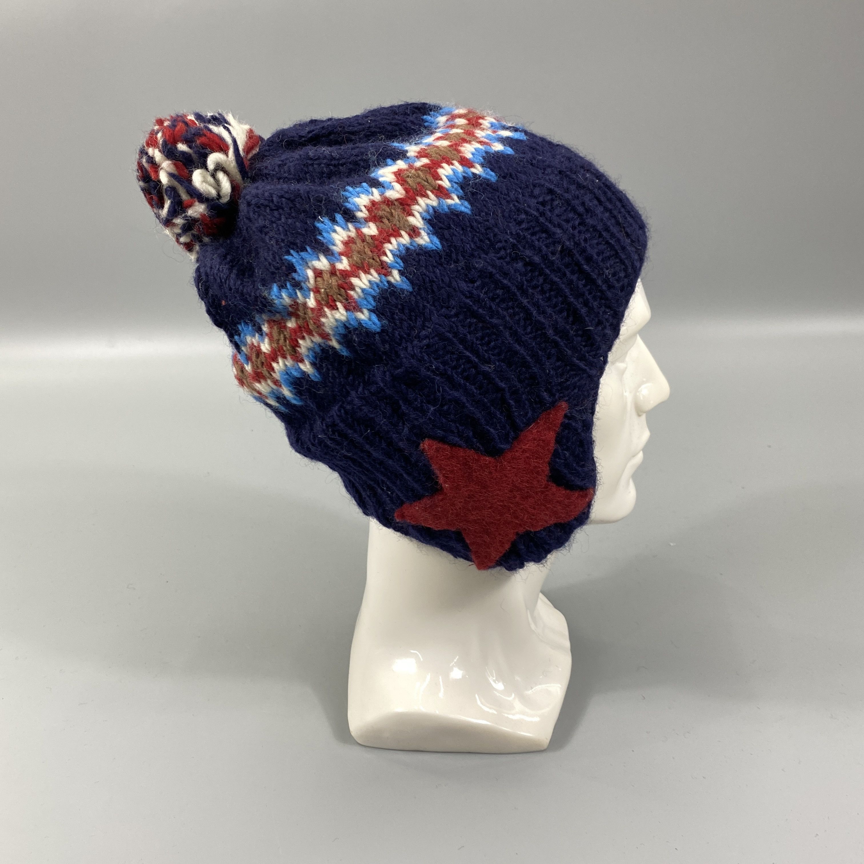 Japanese Brand Daddy Oh Daddy Ear Flap Beanie Hats-BN1129 Size ONE SIZE - 4 Thumbnail