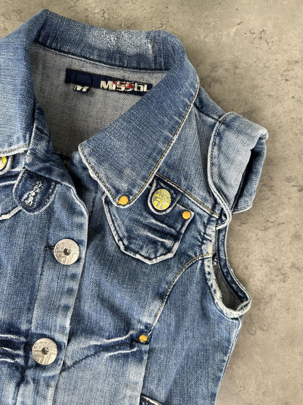 Miss Sixty Miss Sixty Denim Vest Size M / US 6-8 / IT 42-44 - 4 Thumbnail