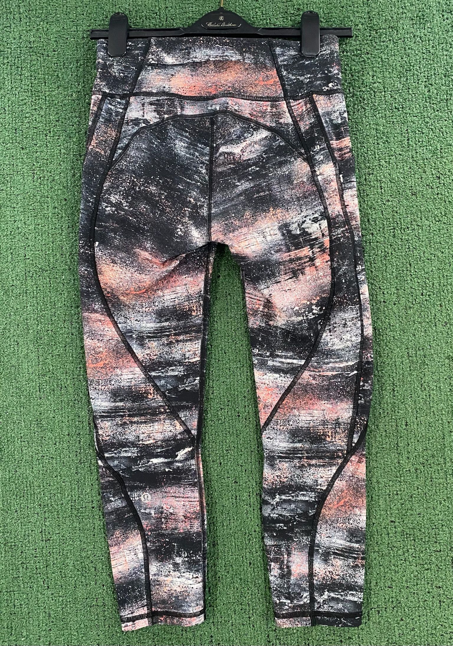 Lululemon Lululemon Time To Sweat Azurite Poppy Cropped Leggings 6 Size 28" / US 6 / IT 42 - 4 Thumbnail