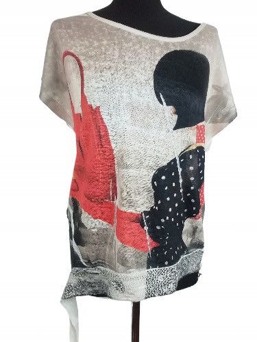 Japanese Brand Vintage y2k colourful blouse with print viscose Size M / US 6-8 / IT 42-44 - 1 Preview