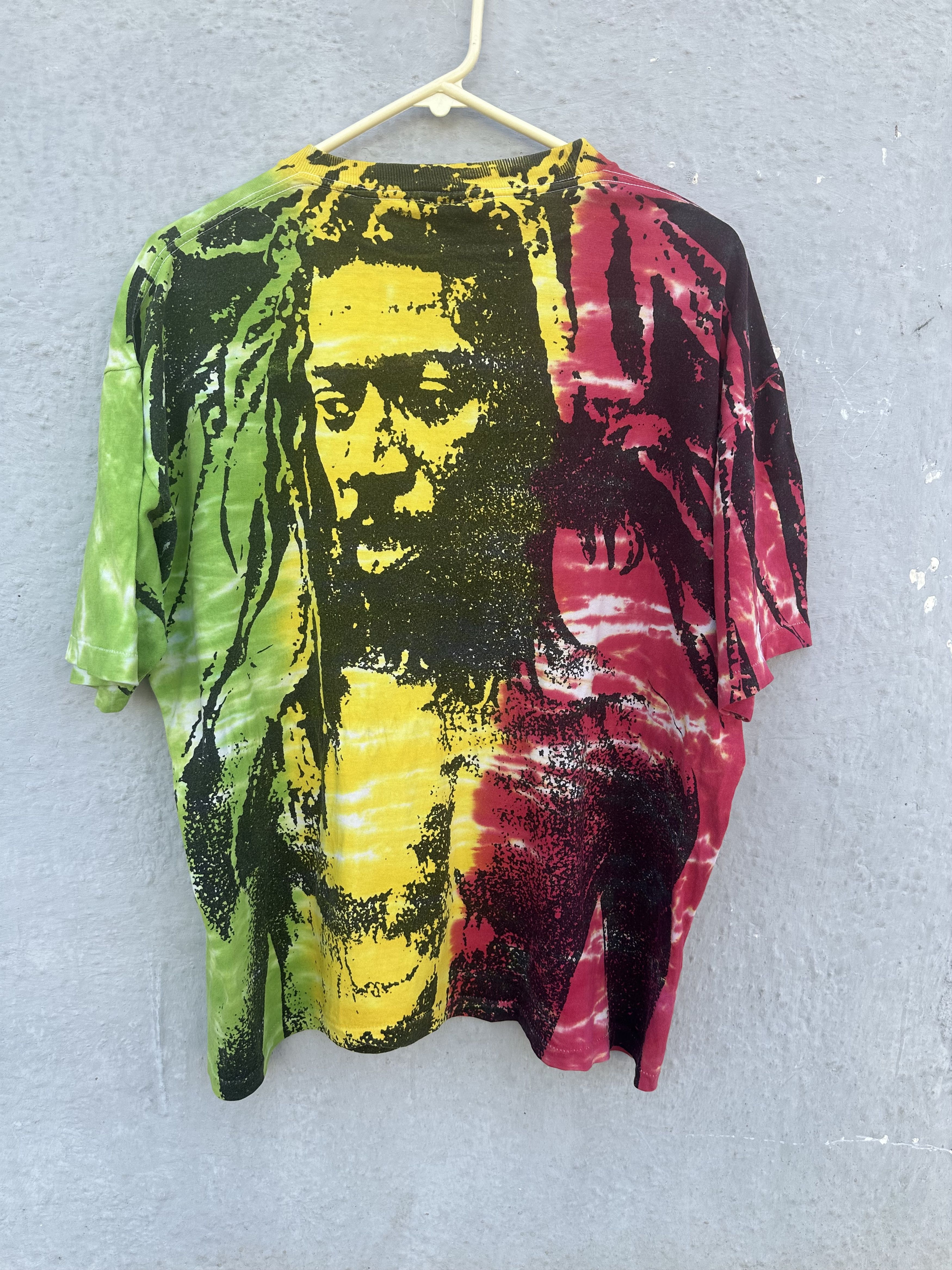 Bob Marley Vintage 90s Jamaican Style Tie-Dye Rasta Tee Size US XL / EU 56 / 4 - 1 Thumbnail