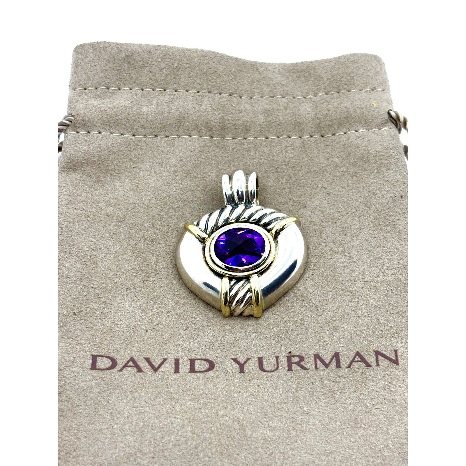 David Yurman DAVID YURMAN Renaissance Amethyst Enhancer Clip-On Pendant Size ONE SIZE - 3 Thumbnail