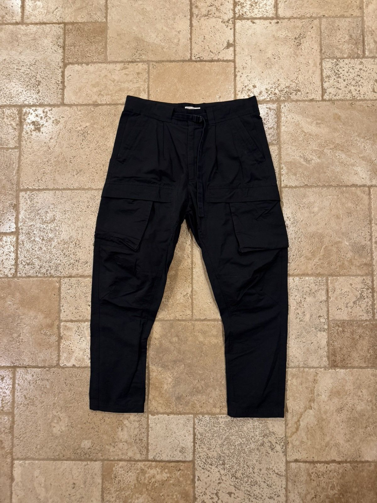 Bottega Veneta Bottega Veneta Daniel Lee 2020 Black Cargo Trousers Pants Size US 34 / EU 50 - 1 Thumbnail