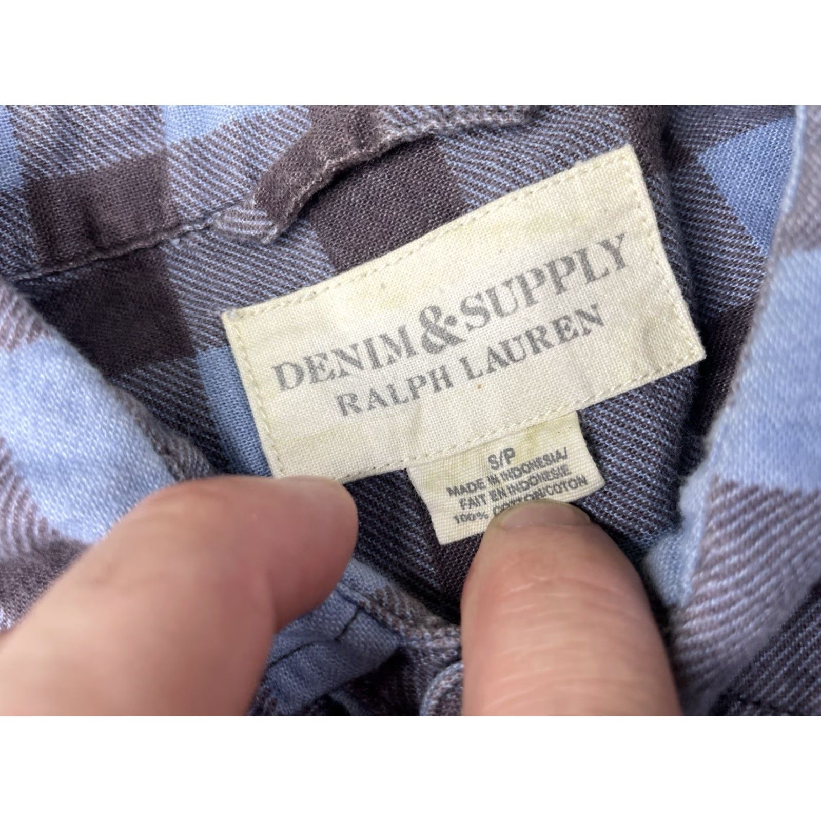 Ralph Lauren Denim & Supply Ralph Lauren Shirt Men Small Pearl Snap Plaid Cotton Western Cowboy Button-Up Long Sleeve Size US S / EU 44-46 / 1 - 2 Thumbnail