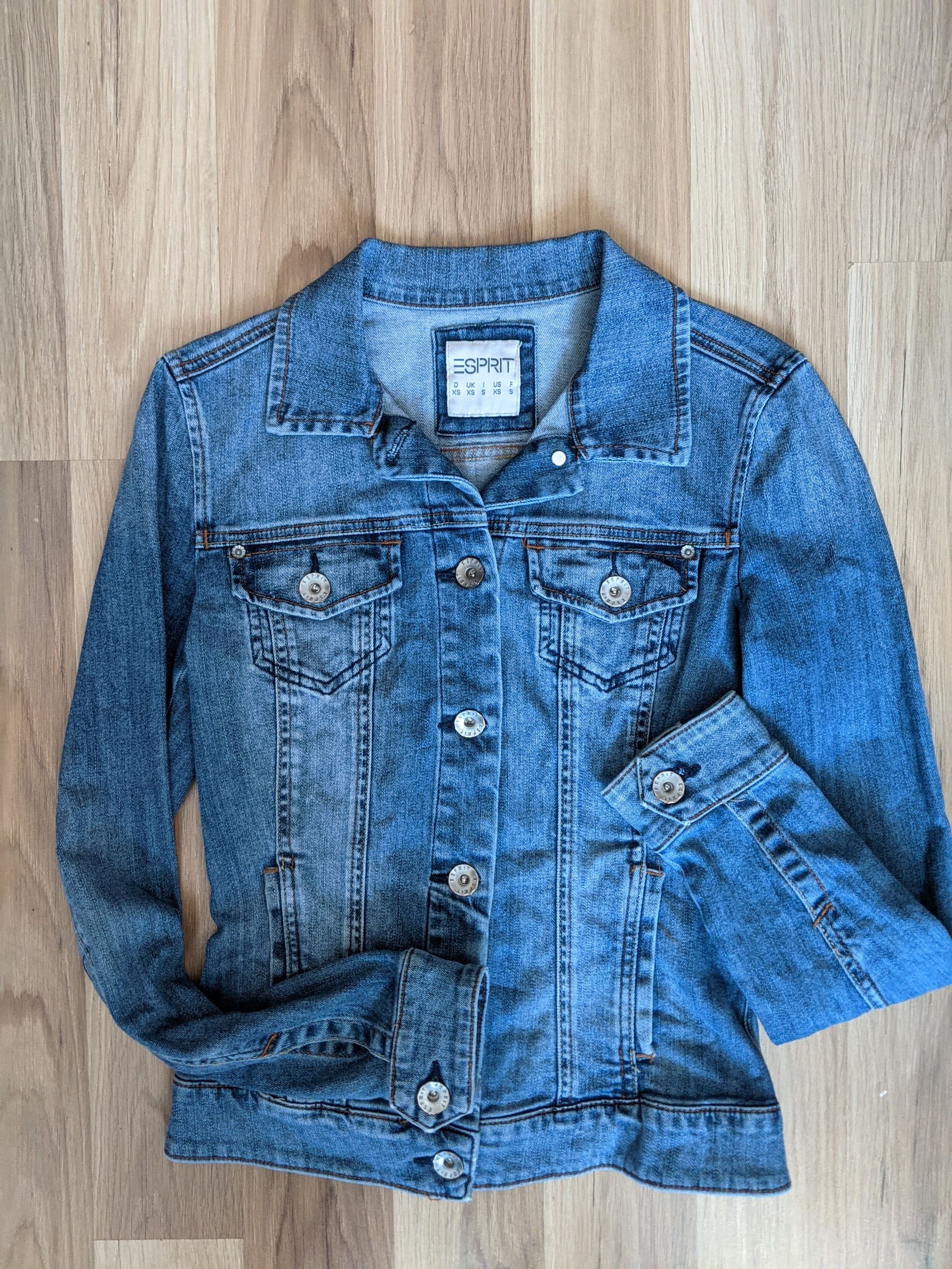 Esprit ESPRIT Womens Denim Jacket size XS US Blue Cotton Size XS / US 0-2 / IT 36-38 - 1 Thumbnail