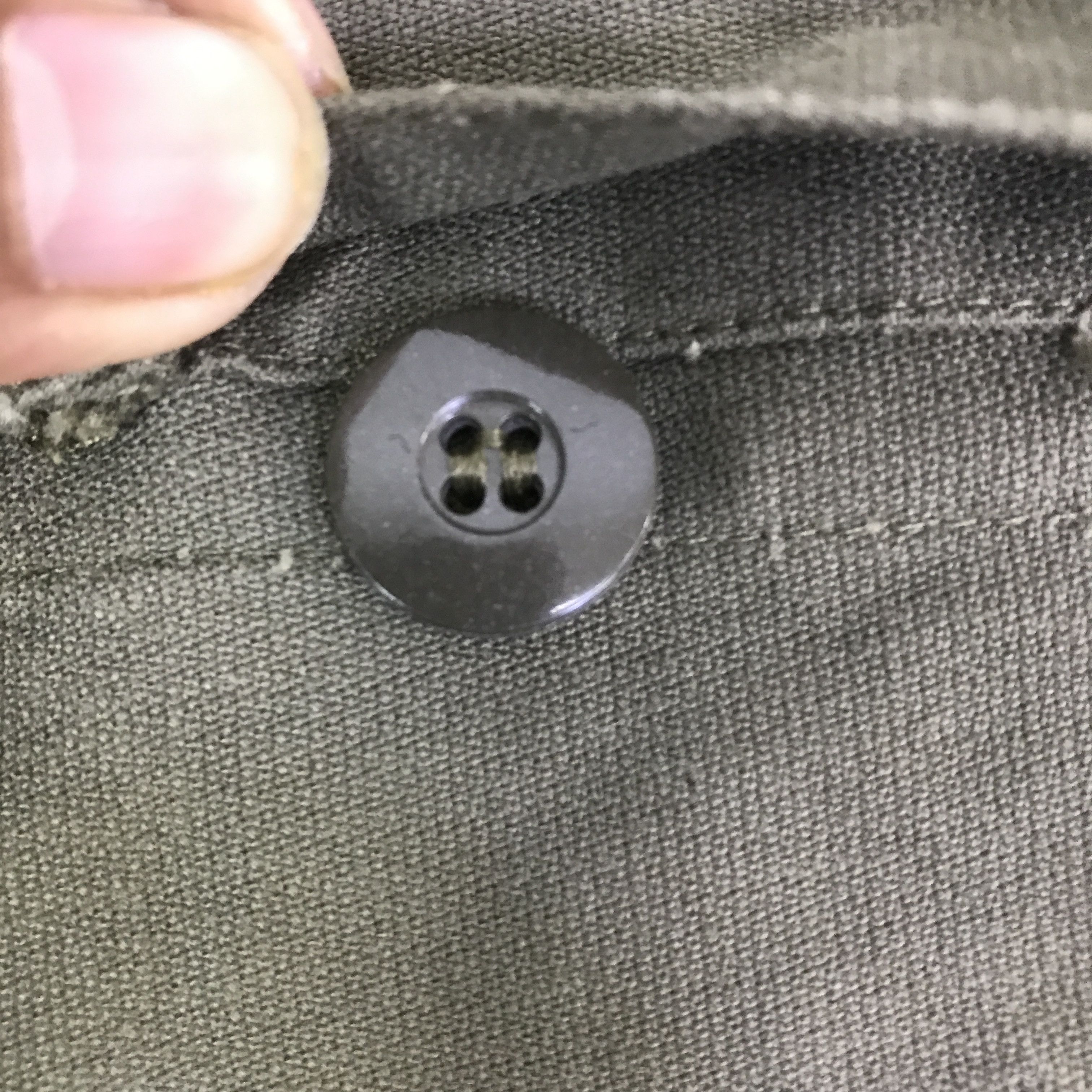 Vintage ARMY GREEN BUTTON JACKET K114B19 Size US L / EU 52-54 / 3 - 11 Thumbnail