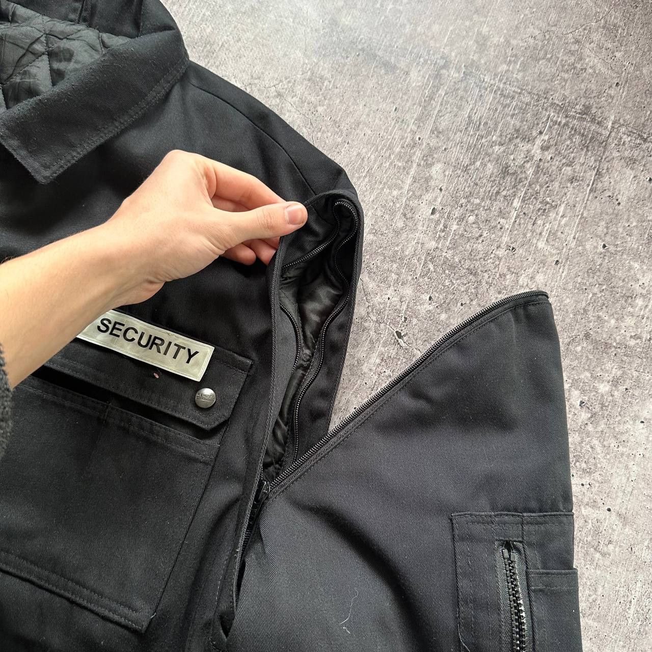 Vintage Vintage Security 2in1 Avant Garde Tech Worker Bomber Jacket Size US XL / EU 56 / 4 - 9 Thumbnail