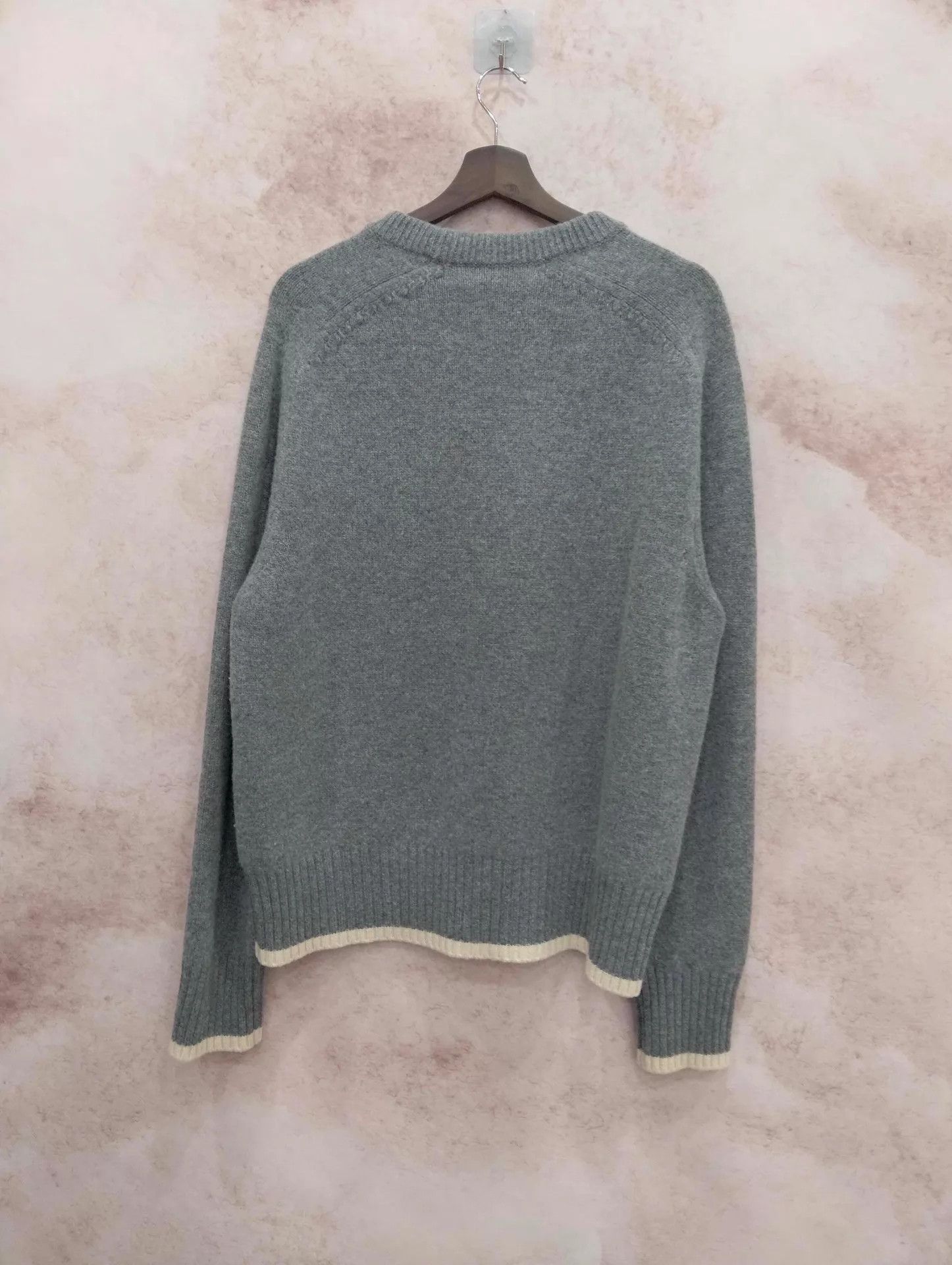 Dior DIOR Logo Embroidered Wool Long-Sleeve Sweater XL Size XL / US 12-14 / IT 48-50 - 2 Thumbnail