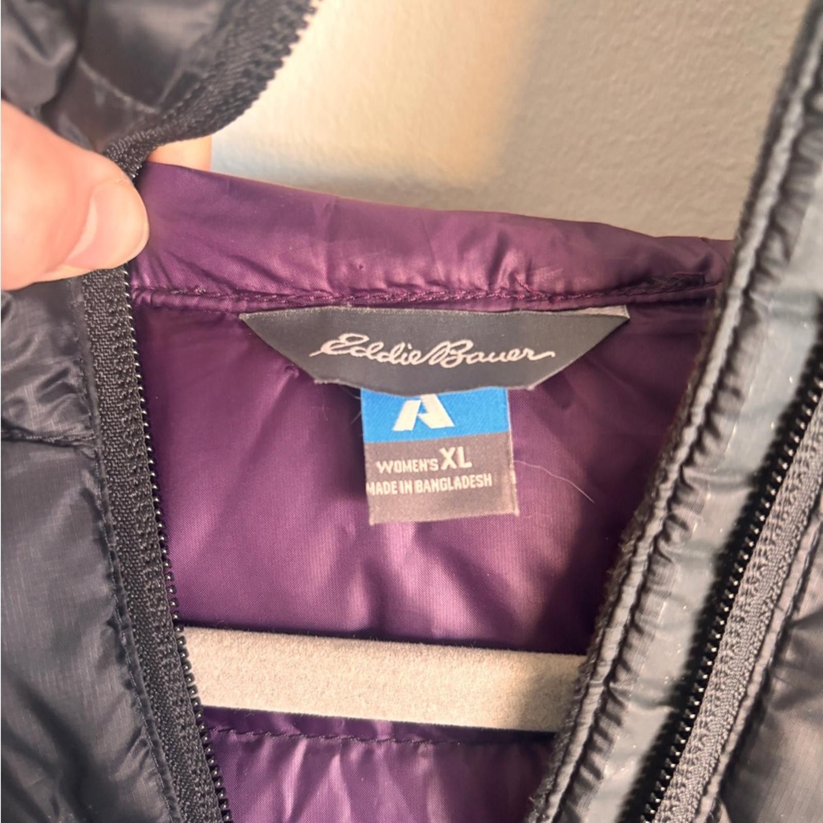 Eddie Bauer Eddie Brown Black Puffer Jacket Size XL / US 12-14 / IT 48-50 - 4 Thumbnail