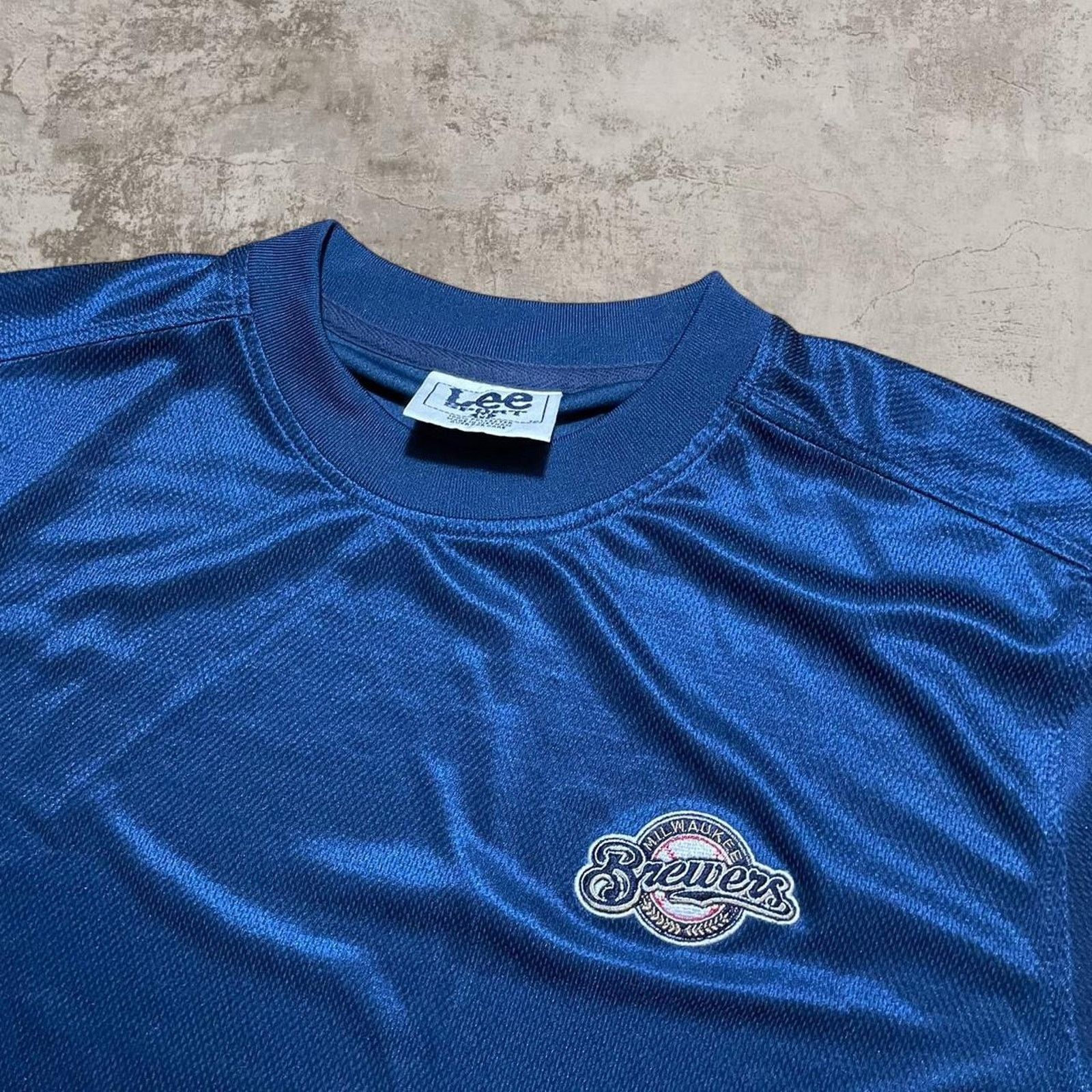 MLB 90s Blue Milwaukee Brewers baseball jersey size M on Lee tag Size US M / EU 48-50 / 2 - 2 Thumbnail