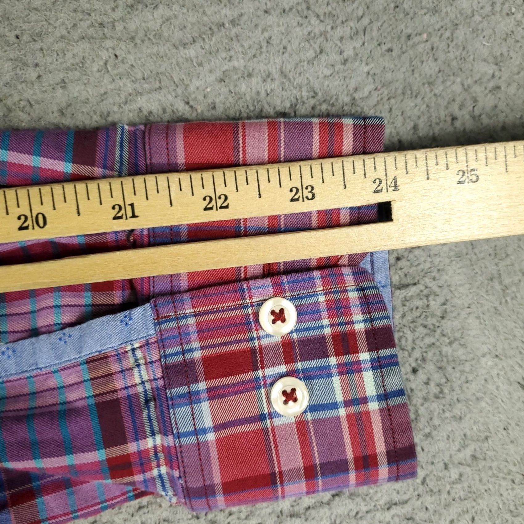 Tommy Bahama Tommy Bahama Shirt Mens Small Red Plaid Cotton Button-Up Long Sleeve Size US S / EU 44-46 / 1 - 6 Thumbnail