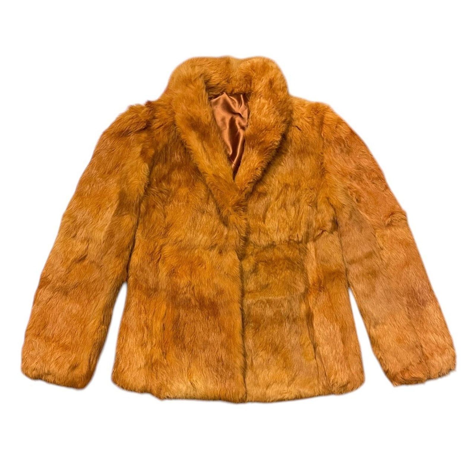 Vintage Vintage 1970s 100% genuine copper rabbit fur coat Size S / US 4 / IT 40 - 1 Thumbnail