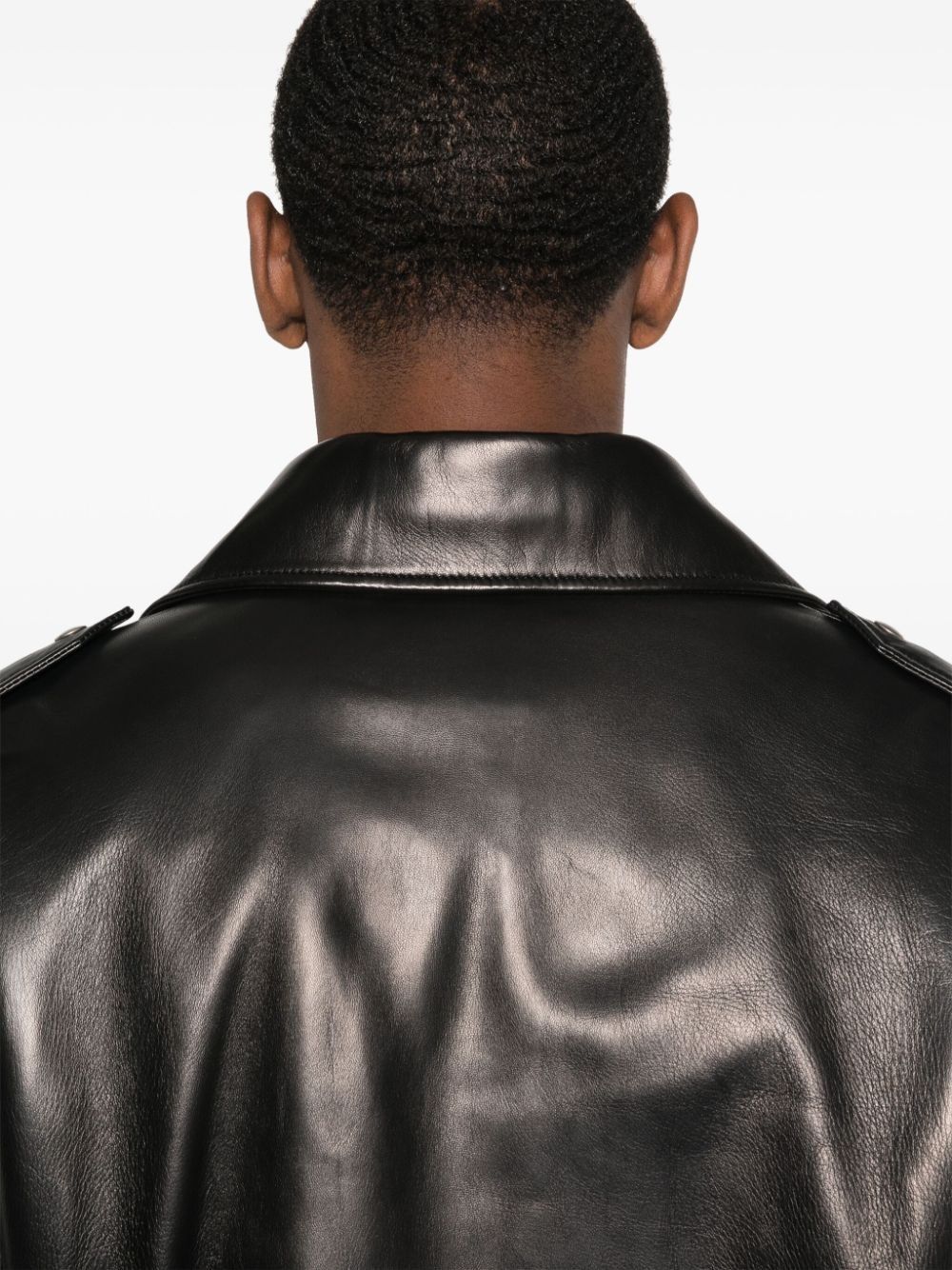 Gucci o1s1wg110225 Zip Leather Jacket in Black Size US S / EU 44-46 / 1 - 5 Thumbnail