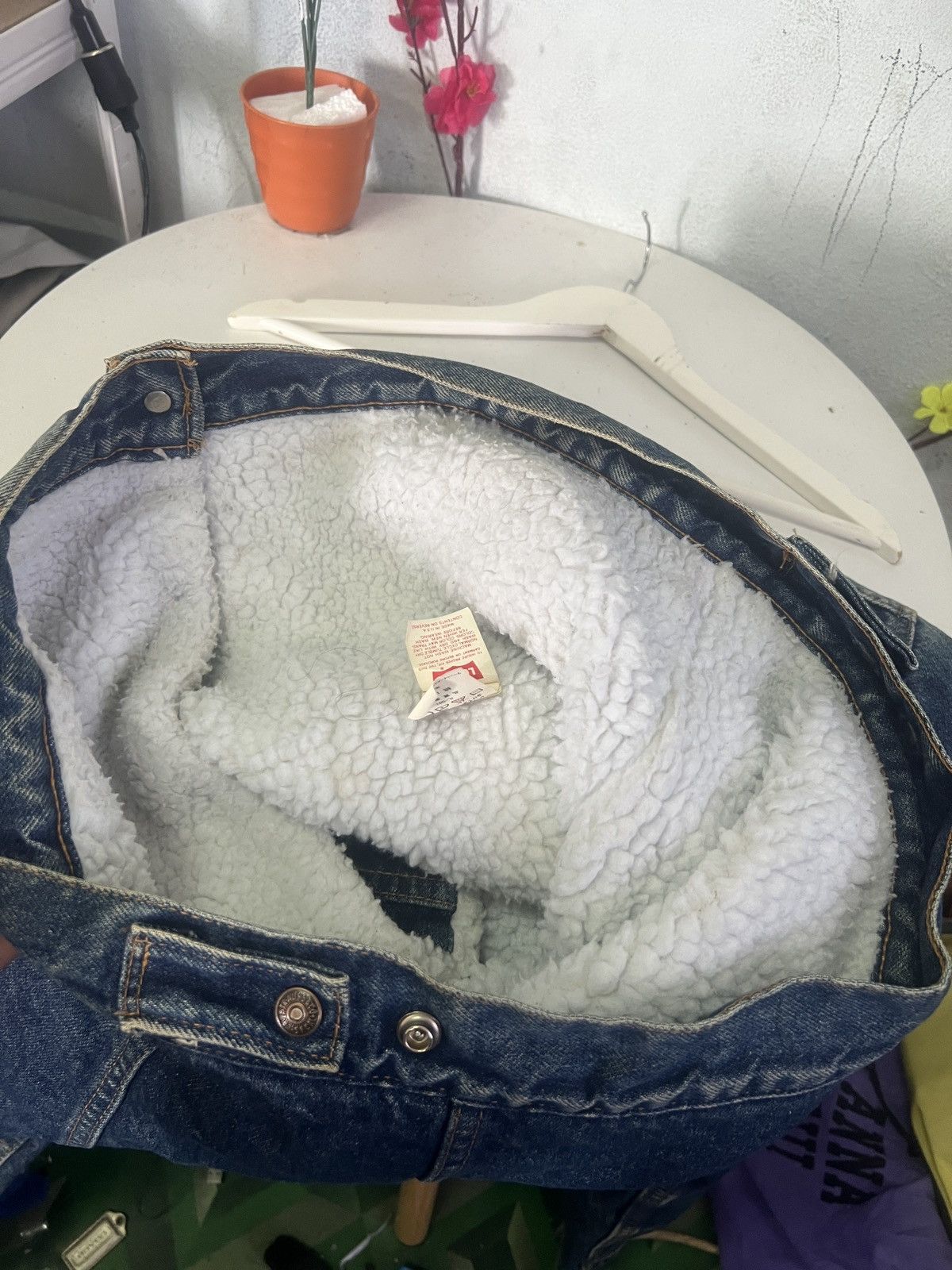 Levi's × Levi's Vintage Clothing Vintage levis Denim Sherpa Jacket Size US M / EU 48-50 / 2 - 10 Thumbnail