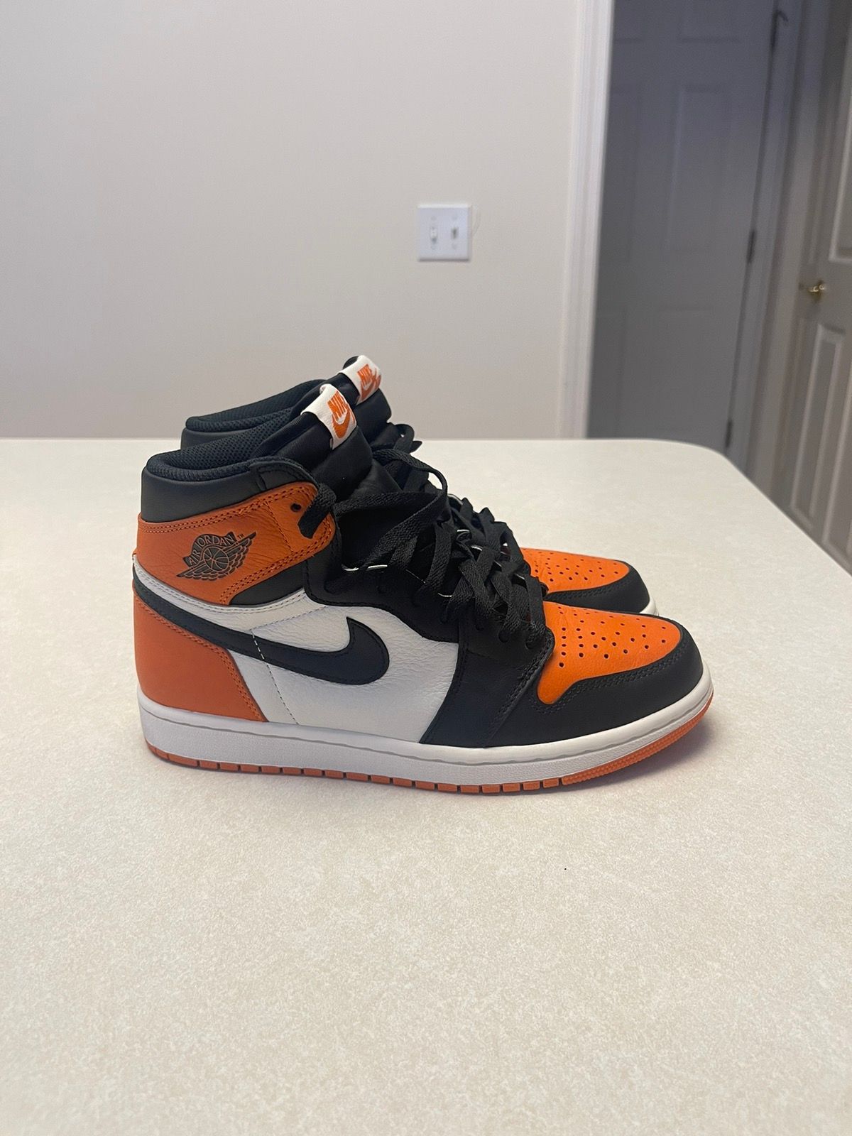 Pre-owned Jordan Nike Jordan 1 Shattered Backboard Shoes In Orange