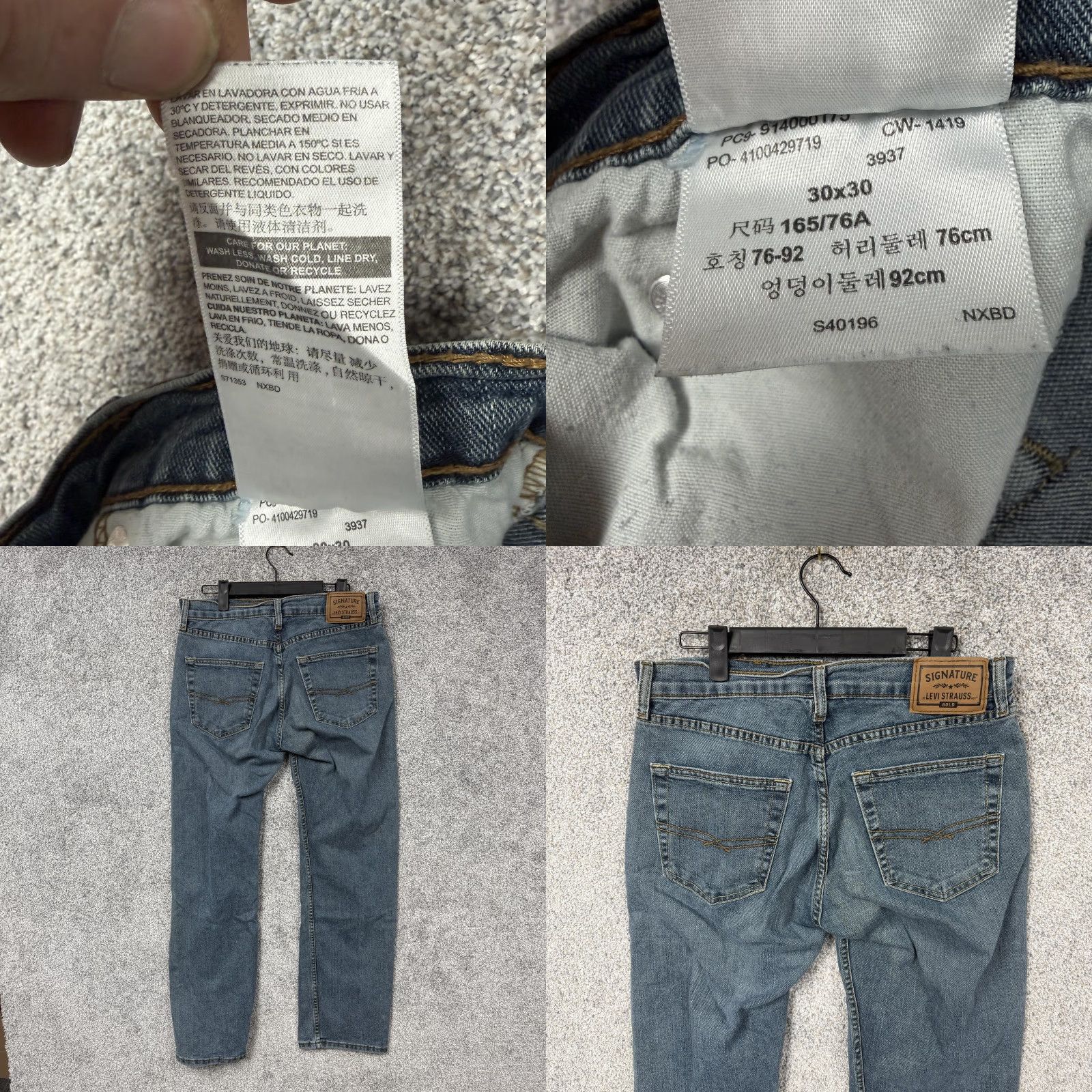 Levi's Levi's Gold Jeans Mens 30x28 Blue Straight Leg Mid Wash Denim Ind ie Sleaze Jeans 5-Pocket Signature Gold Logo Mens Distressed? Size US 30 / EU 46 - 8 Thumbnail